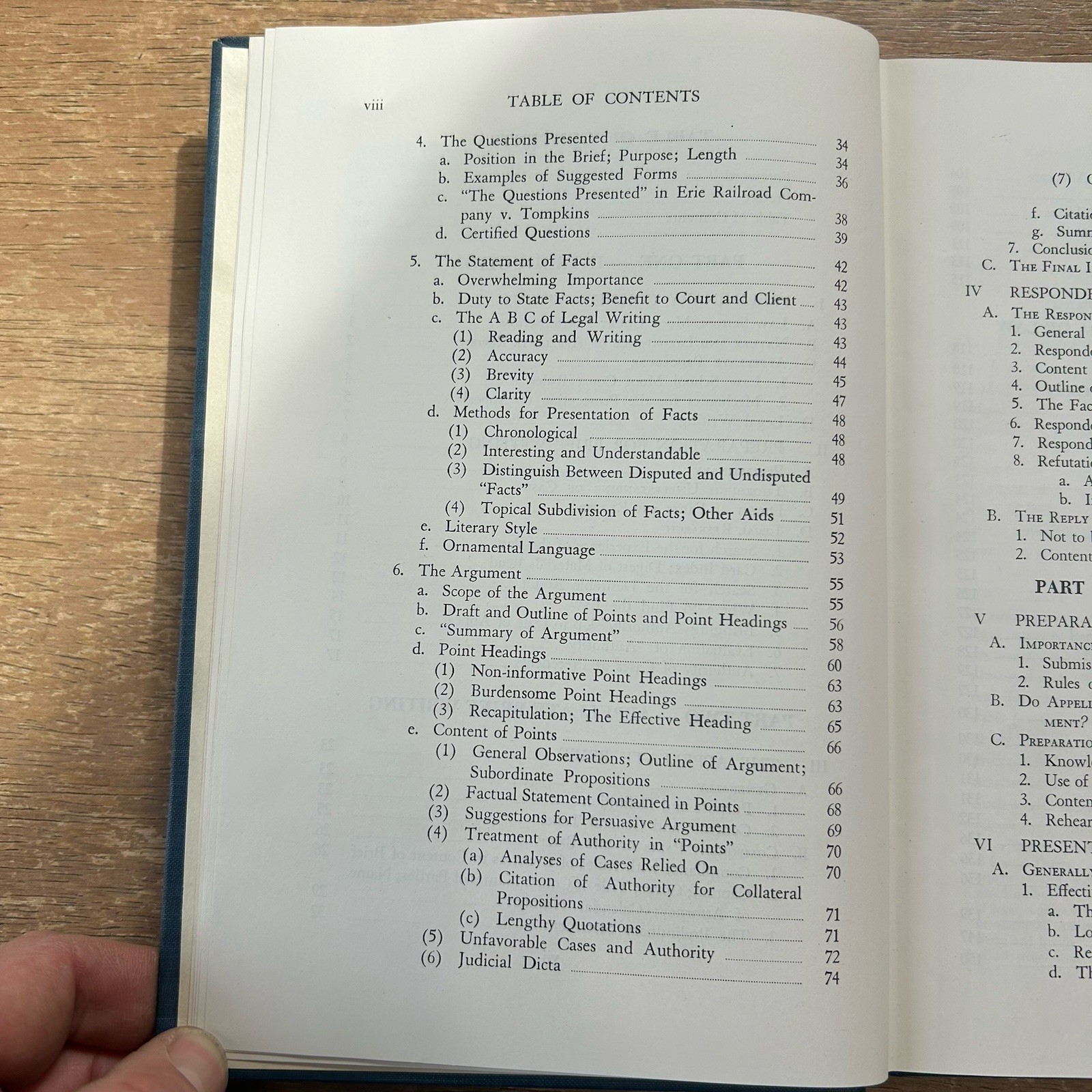 BRIEF WRITING AND ORAL ARGUMENT By Edward Domenic Re 1951 1st Edition Hardcover