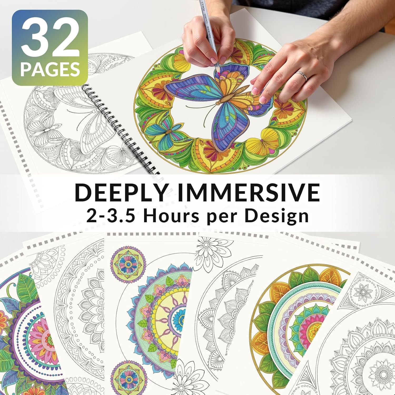 Adult Coloring Book 32 Mandala Coloring Books for Adults Relaxation and Teens St