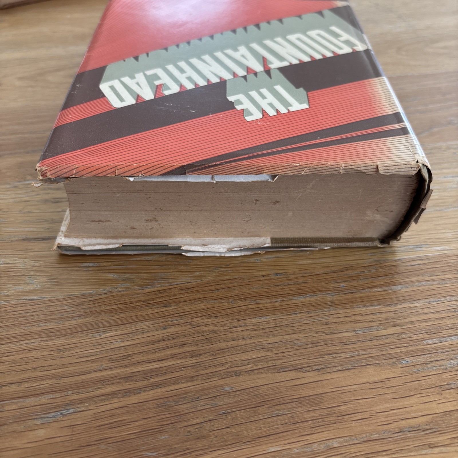 THE FOUNTAINHEAD Ayn Rand Vintage 1943 HC DJ Early Ed. Bobbs Merrill Book Errors