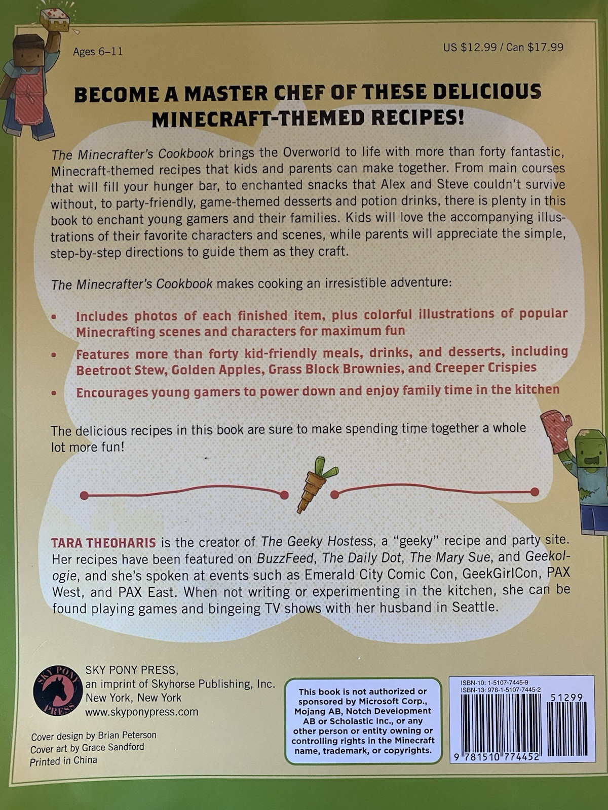 Minecrafter’s Cookbook : More Than 40 Game-Themed Dinners Tara Theoharis
