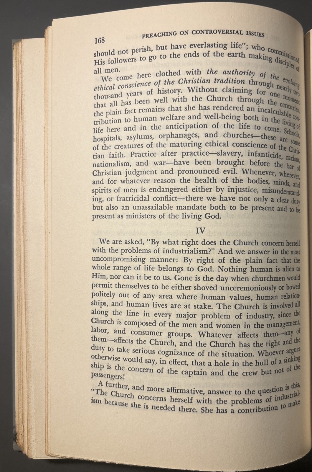 Preaching on Controversial Issues by Harold A. Bosley 1953