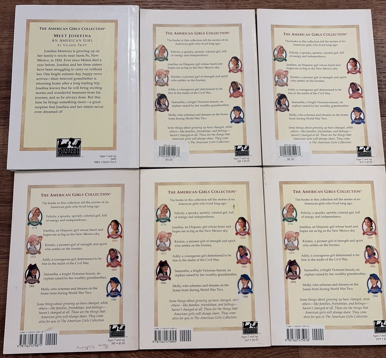 American Girl Josefina’s Set of 6 Books 1-6 VTG 1997-98 Pleasant Company 1st Ed