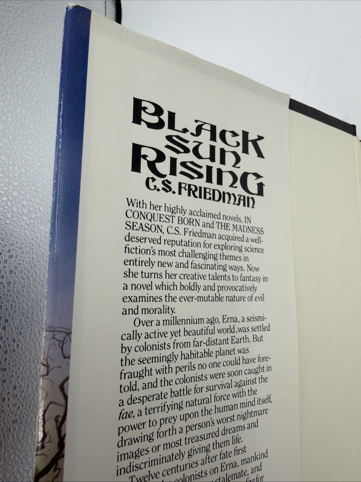 Black Sun Rising C S Friedman Hardcover 1991 DAW Books DJ