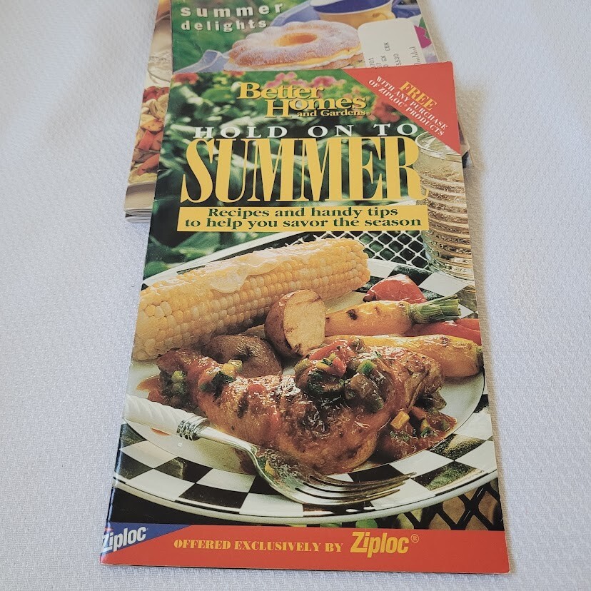 Summer Cooking Recipes Bundle of 4 Lot Cookbook Mini Magazines BHG 1990s 2000s