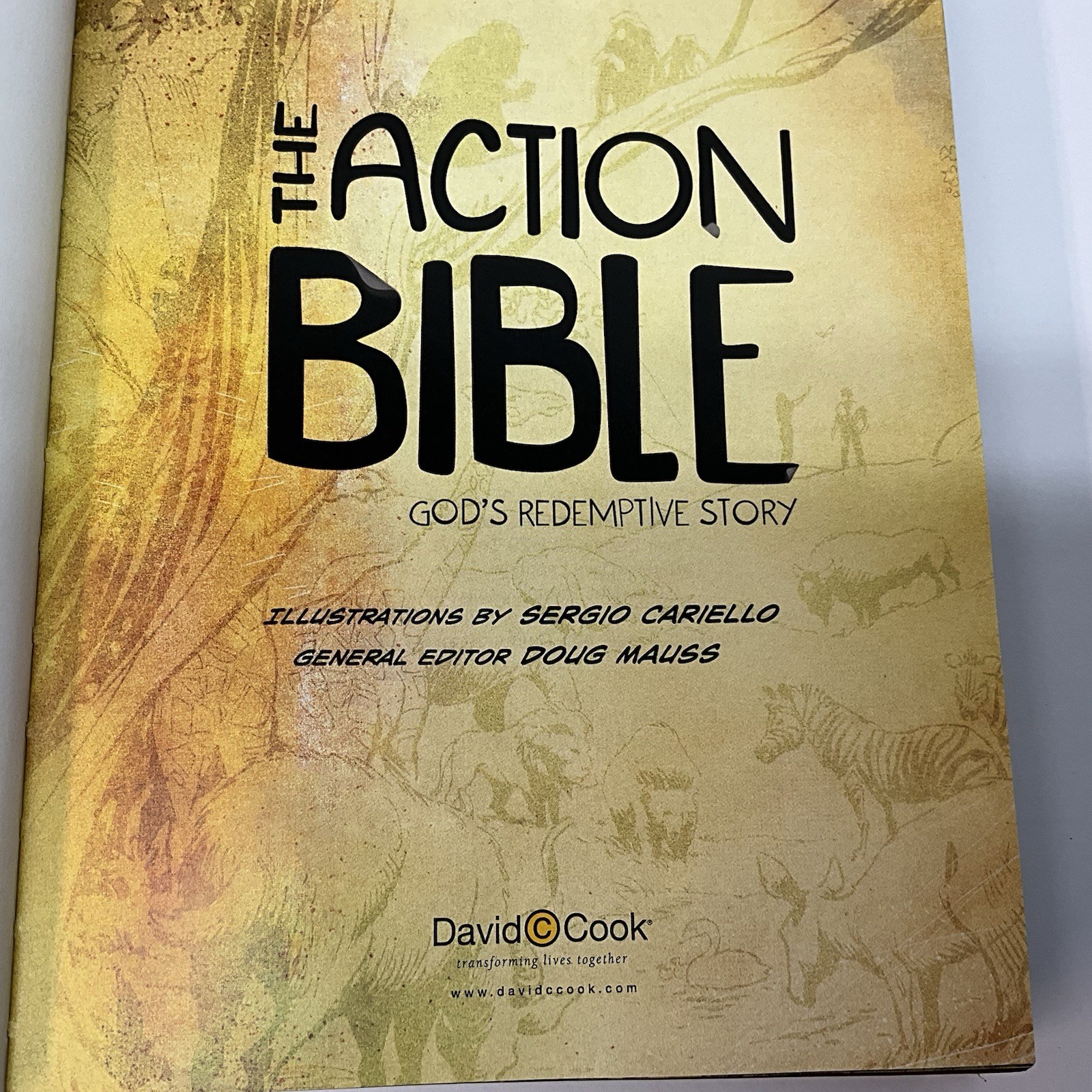 The Action Bible – God’s Redemptive Story – Hardcover GN – Sergio Cariello FS