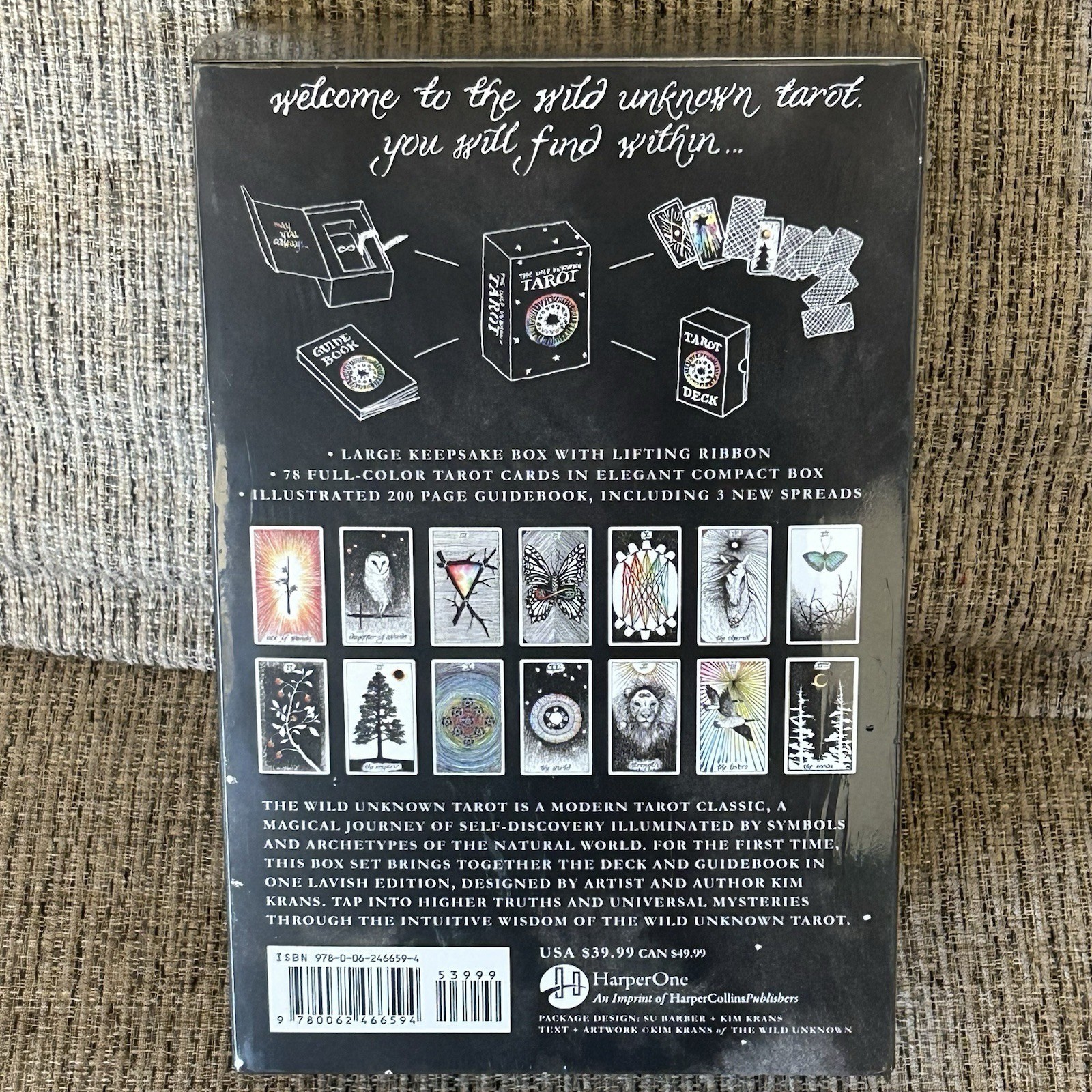 The Wild Unknown Tarot Deck & Guidebook Box Set By Kim Krans New Sealed Gift