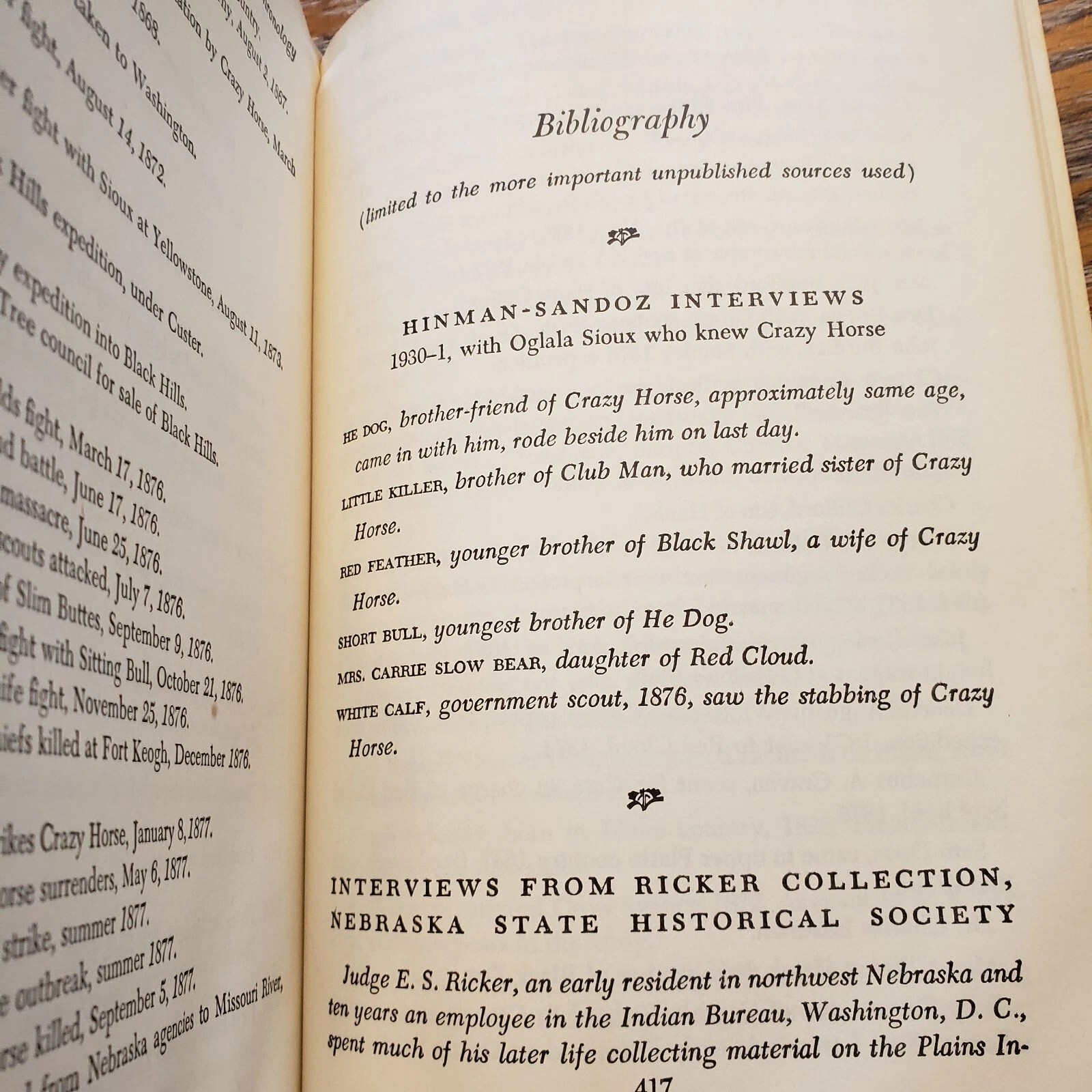 Crazy Horse Oglalas By Mari Sandy 428 Pages 1961