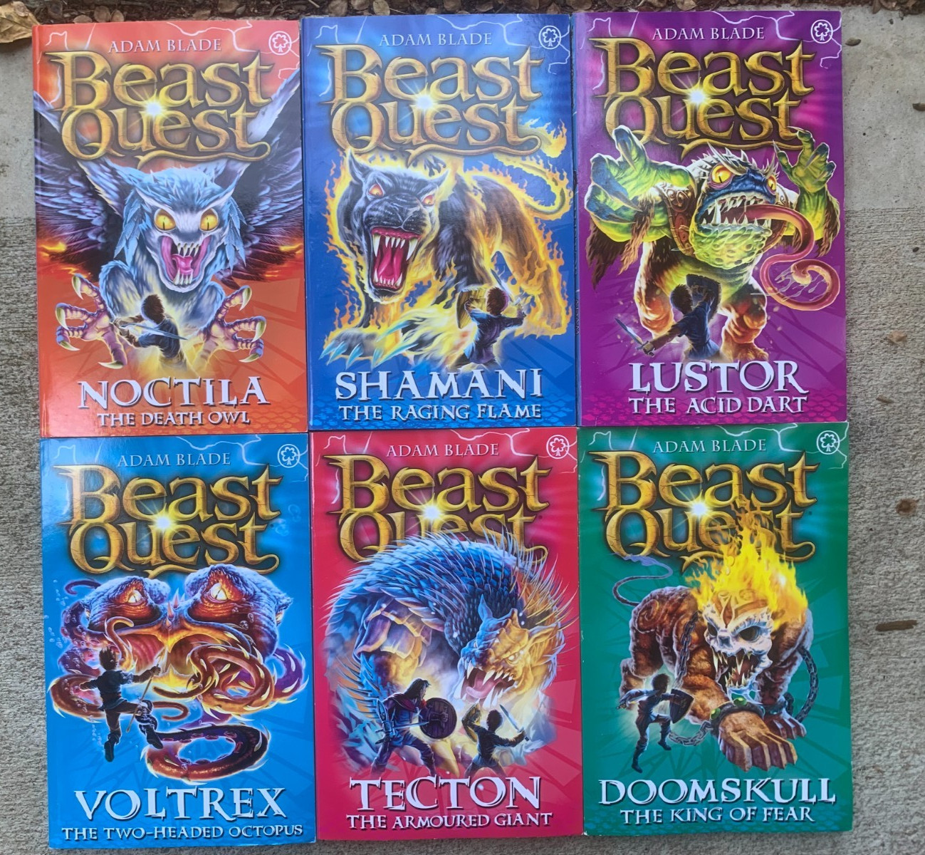 Lot of 5 BEAST QUEST Complete Sets 2 3 8 9 10 by Adam Blade Series 30-PB lot