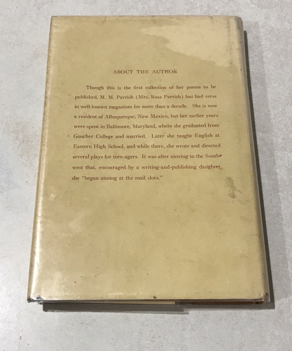 SIGNED How the World Wags by M. M. Parrish 1959 Hardcover Dust Jacket VERSE RARE