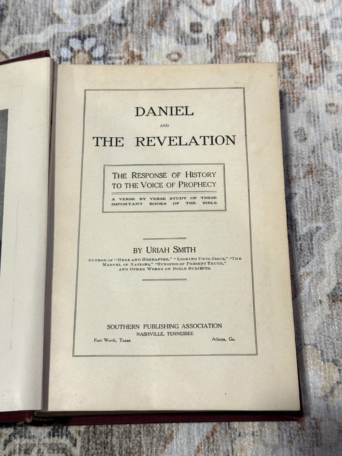 Daniel and the Revelation Prophecy Uriah Smith 1907 Hardcover SDA Adventist 🔥