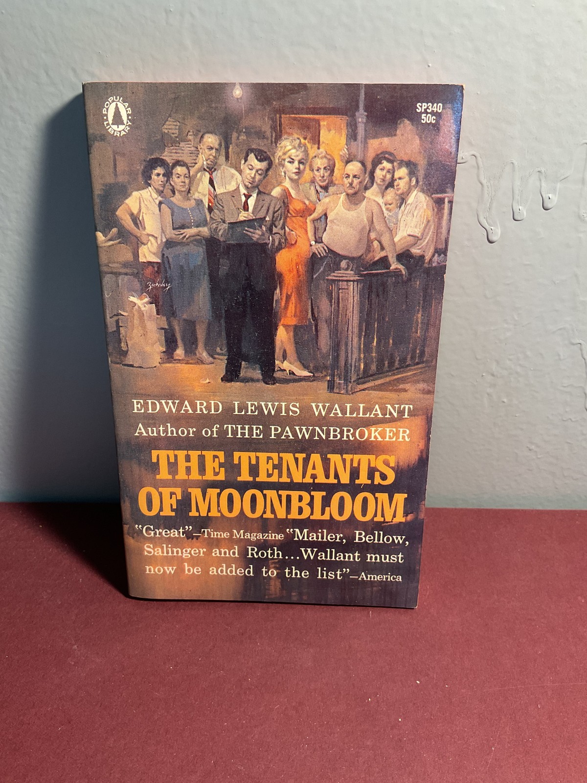 The Tenants of Moonbloom Edward Lewis Wallant Popular Library SP340 Vintage