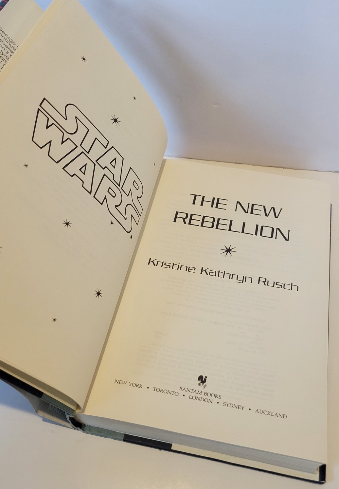 Star Wars The New Rebellion Kristine Kathryn Rusch HD DJ Bantam 1996 First 1st