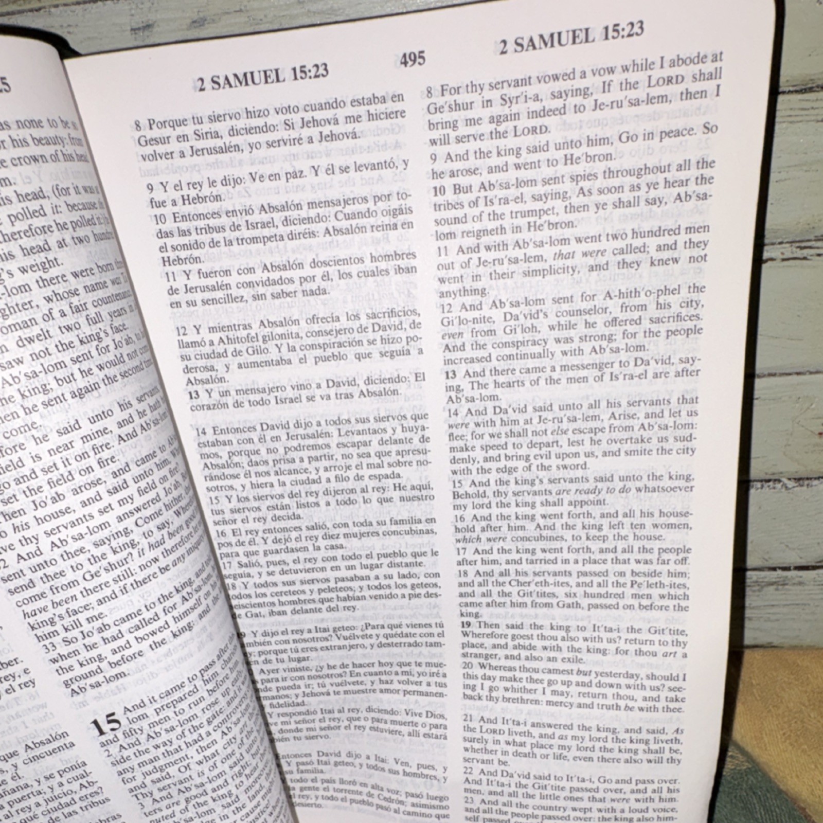 Santa Biblia Holy Bible, Holman Bible Publishers, Learher, Bilingual, 1988