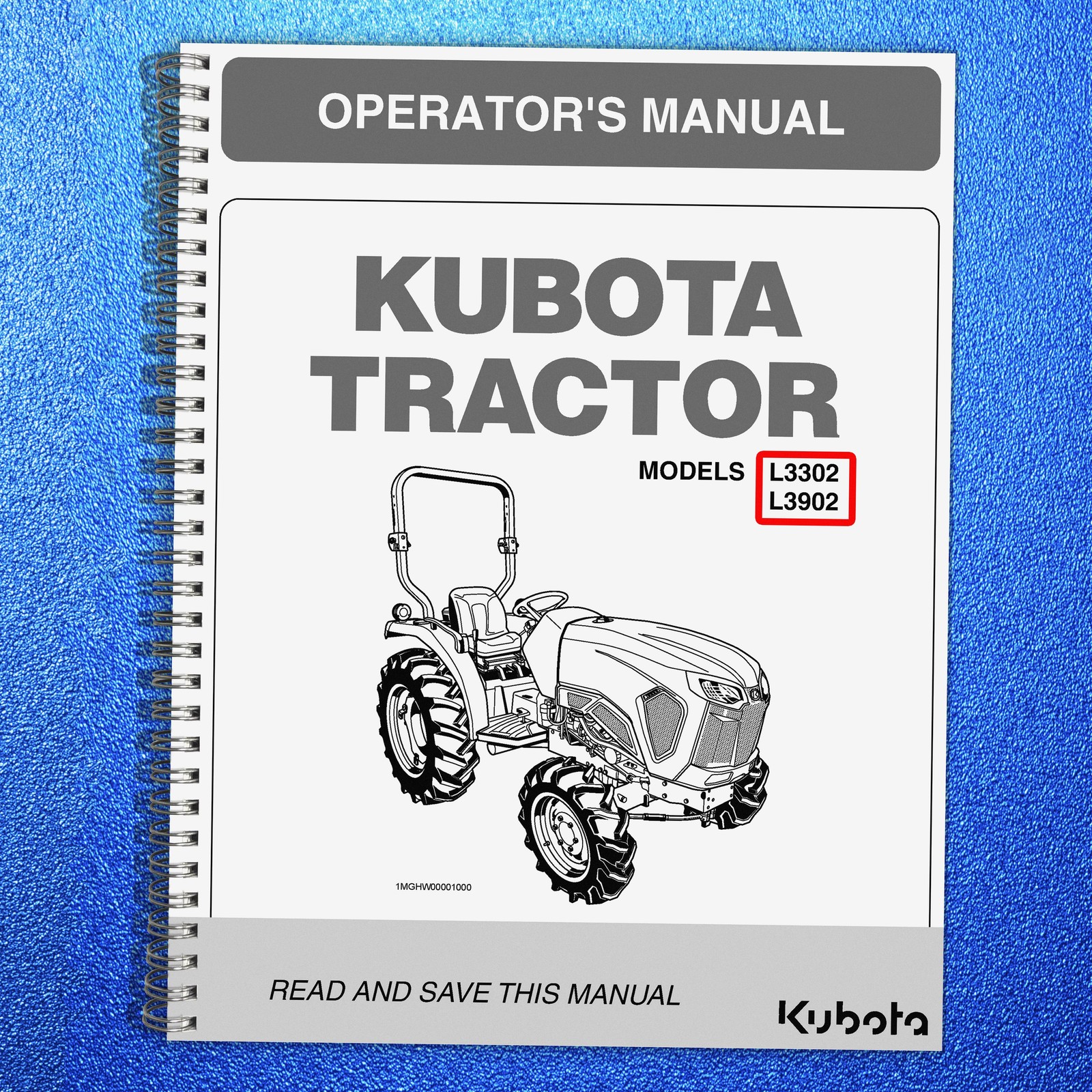 KUBOTA L3302 L3902 ROPS OPERATORS MANUAL – STEEL COIL FASTENED – ROBUST COVERS