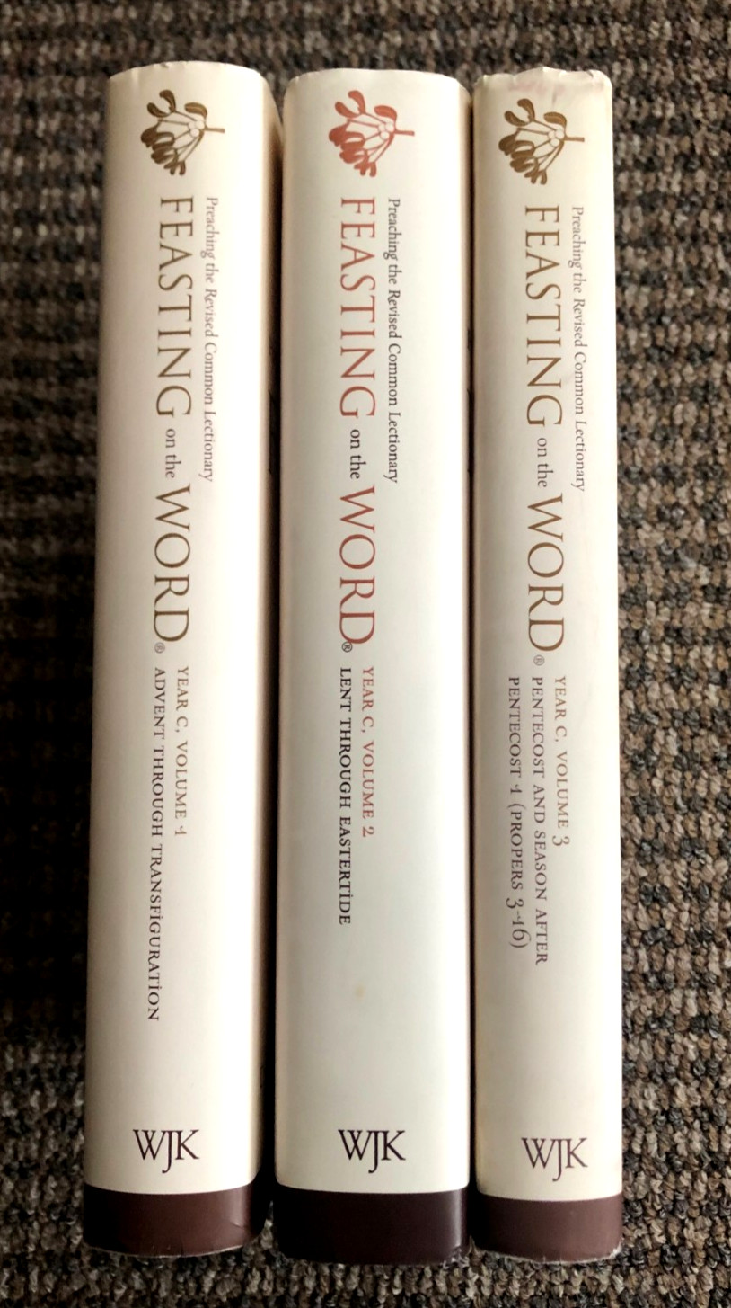 LOT of “Feasting on the Word Year C,” volumes 1, 2, 3: HC, 2009 edition