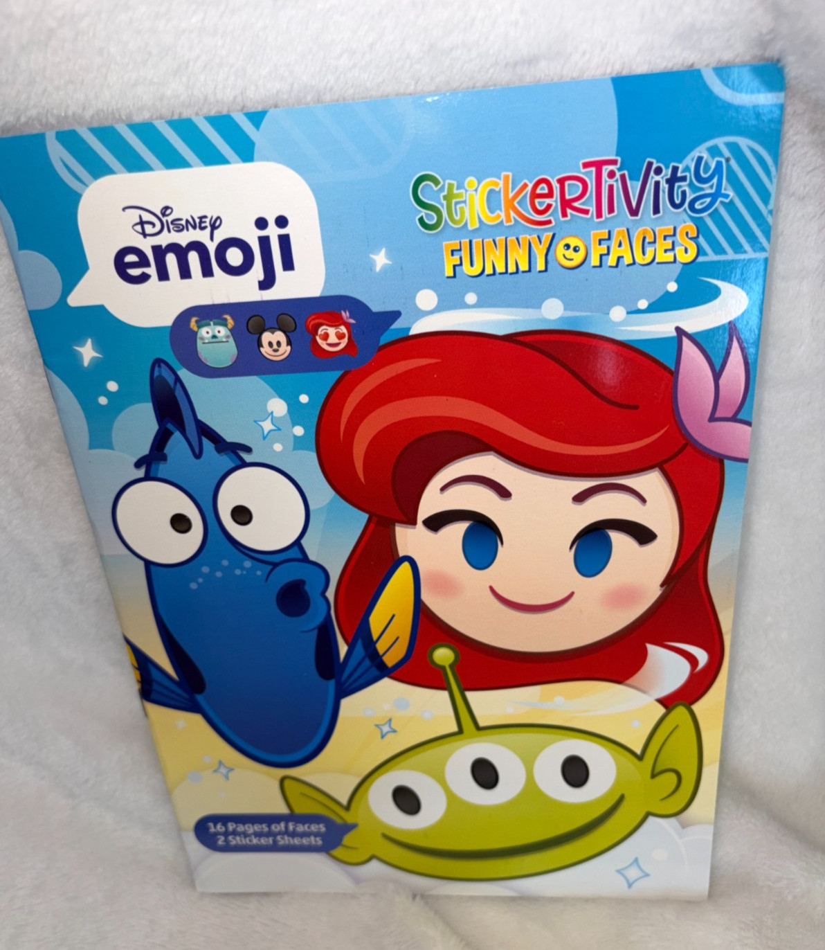 New 2021 Dreamtivity Disney Emoji Stickertivity Funny Face Sticker Activity Book