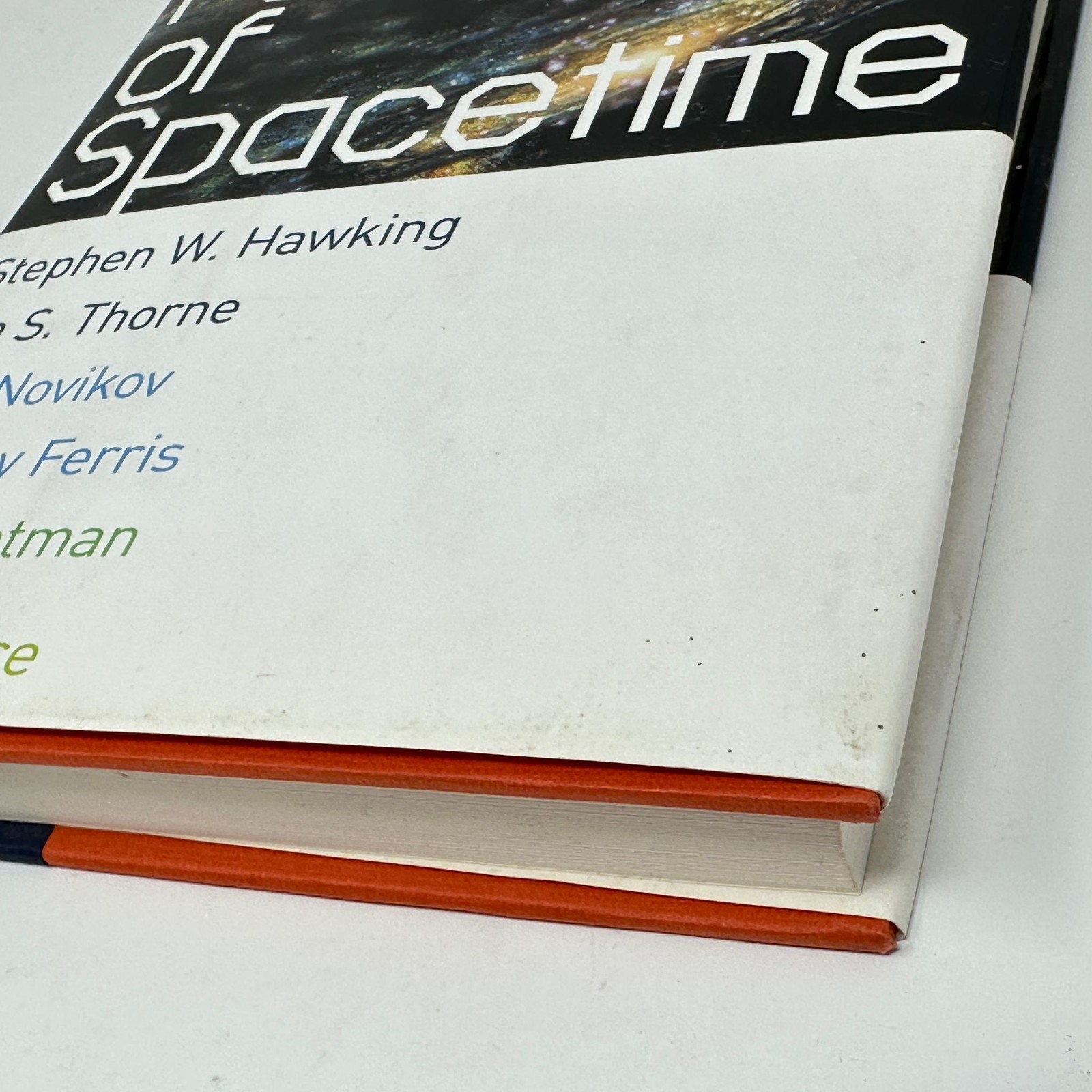 Stephen Hawking HC Book Lot A Brief History of Time & Future of Spacetime 1st Ed