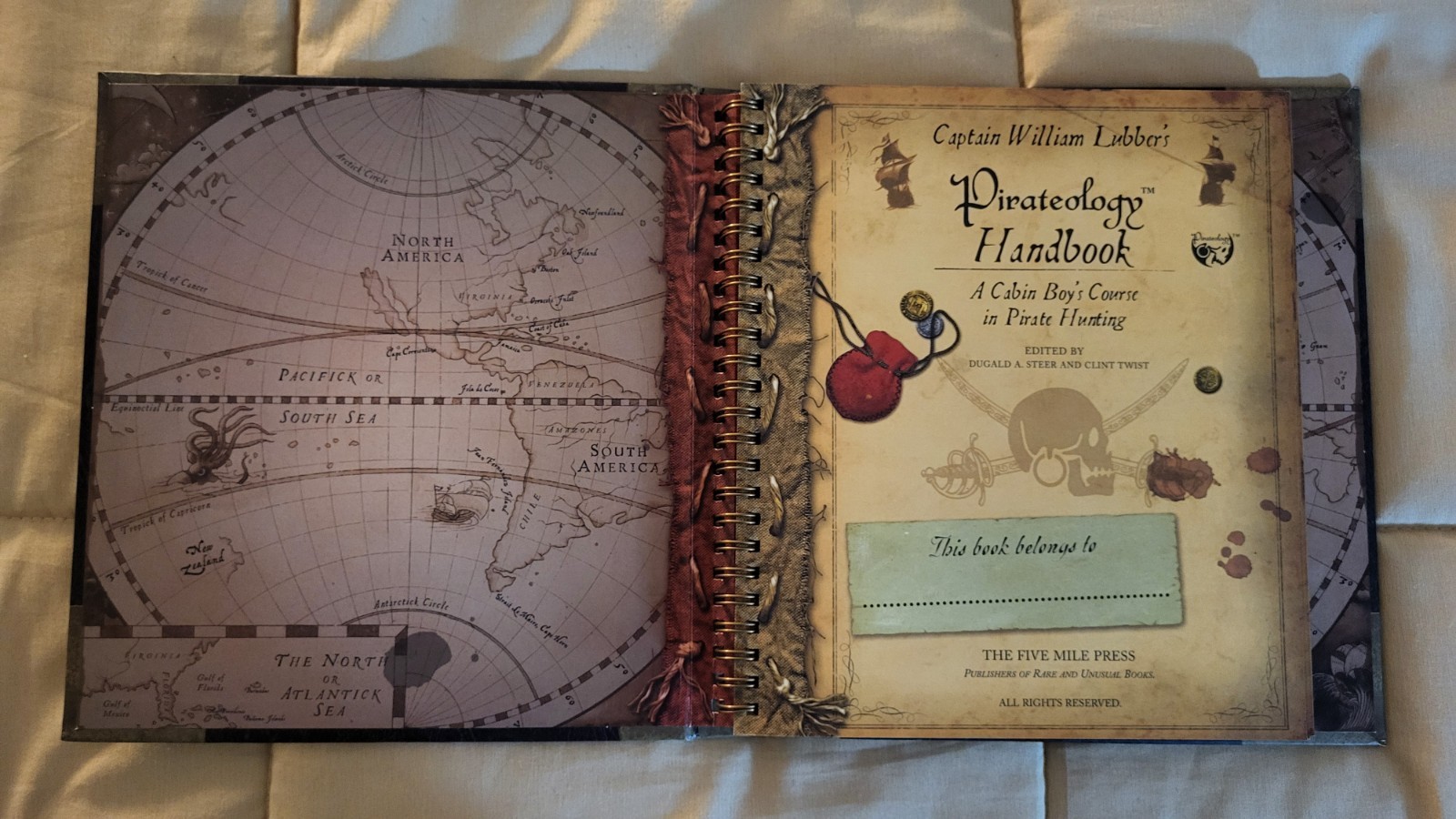 Pirateology Handbook by William Lubber Hardcover Adventure Ages 9-12 Book