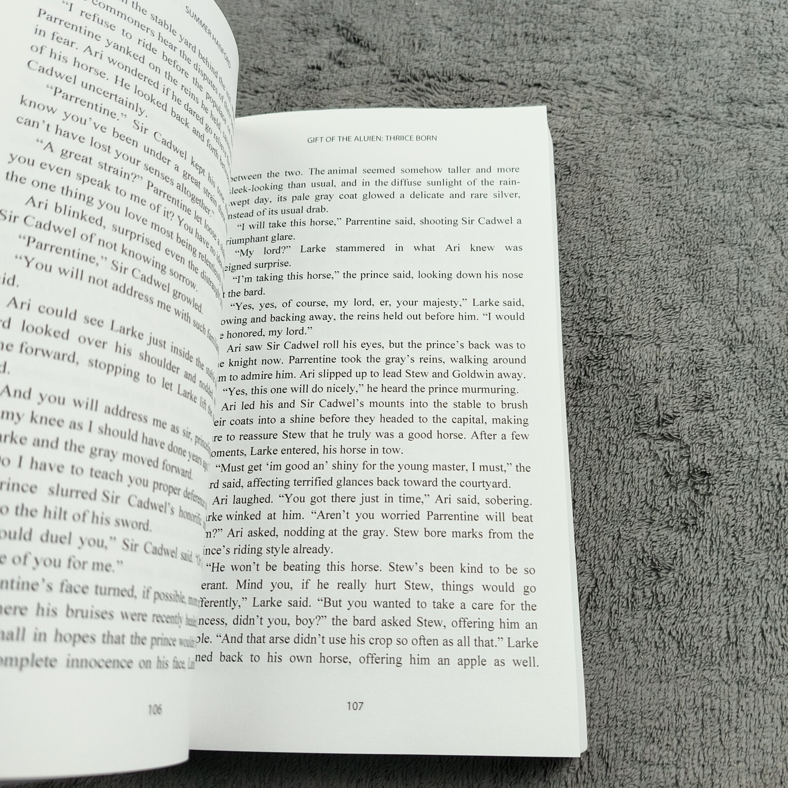 Gift Of The Aluien Thrice Born By Summer Hanford With Bookmark Signed To Summer