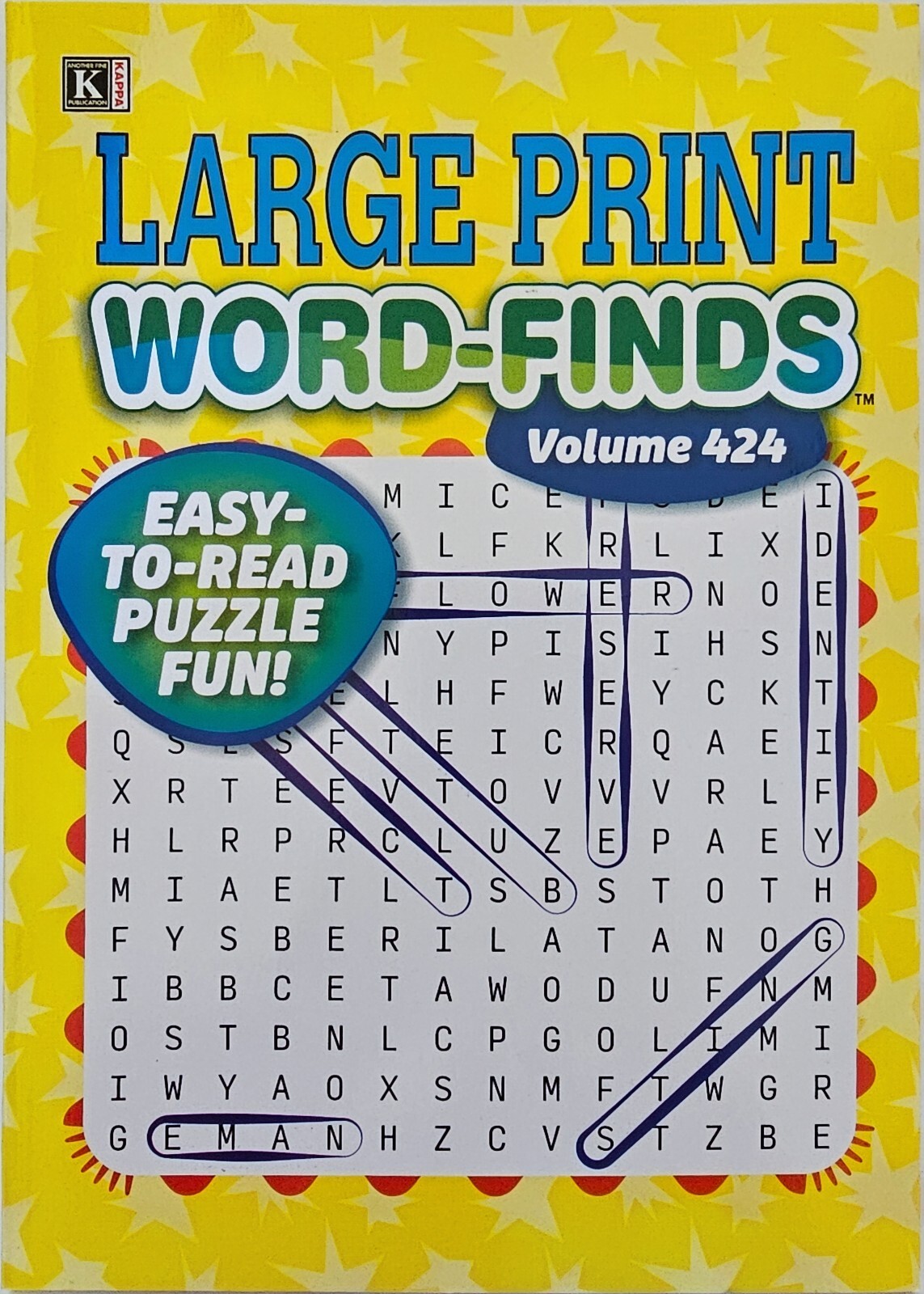 5 Large Print Word-Finds Puzzle Books Kappa Games Vol #424-434 ~ Search,Hunt NEW
