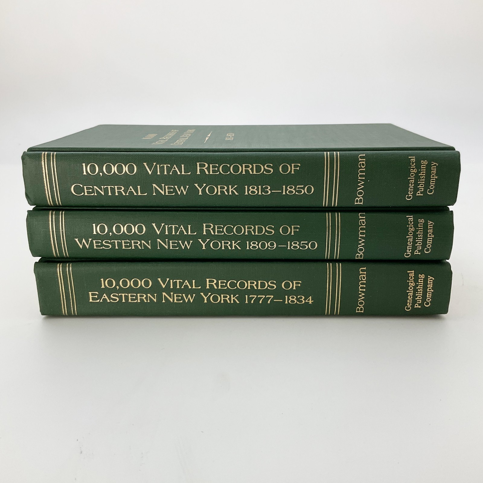 10000 Vital Records of New York 1777 to 1850 Hardcover Book Set Bowman 1987