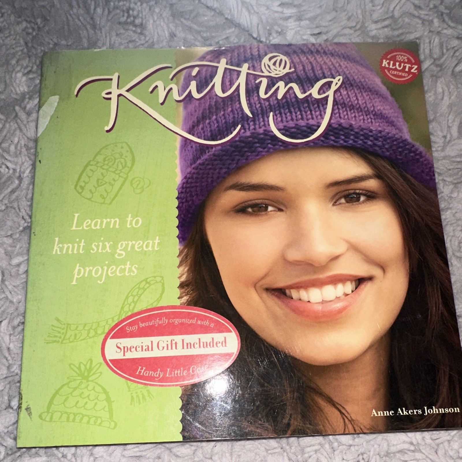 Klutz Knitting Anne Akers Johnson Paperback Activity Book Ages 9-12