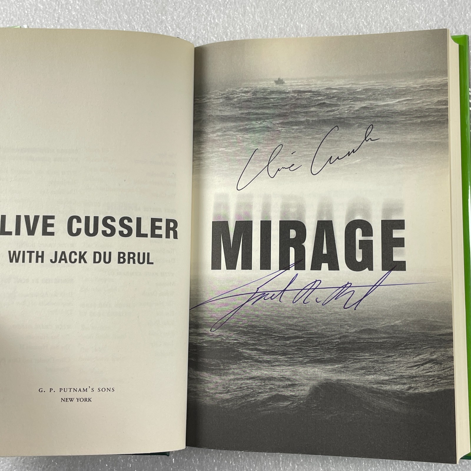 Mirage by Clive Cussler, Jack Du Brul – Signed 1st Ed 2013 Oregon Files