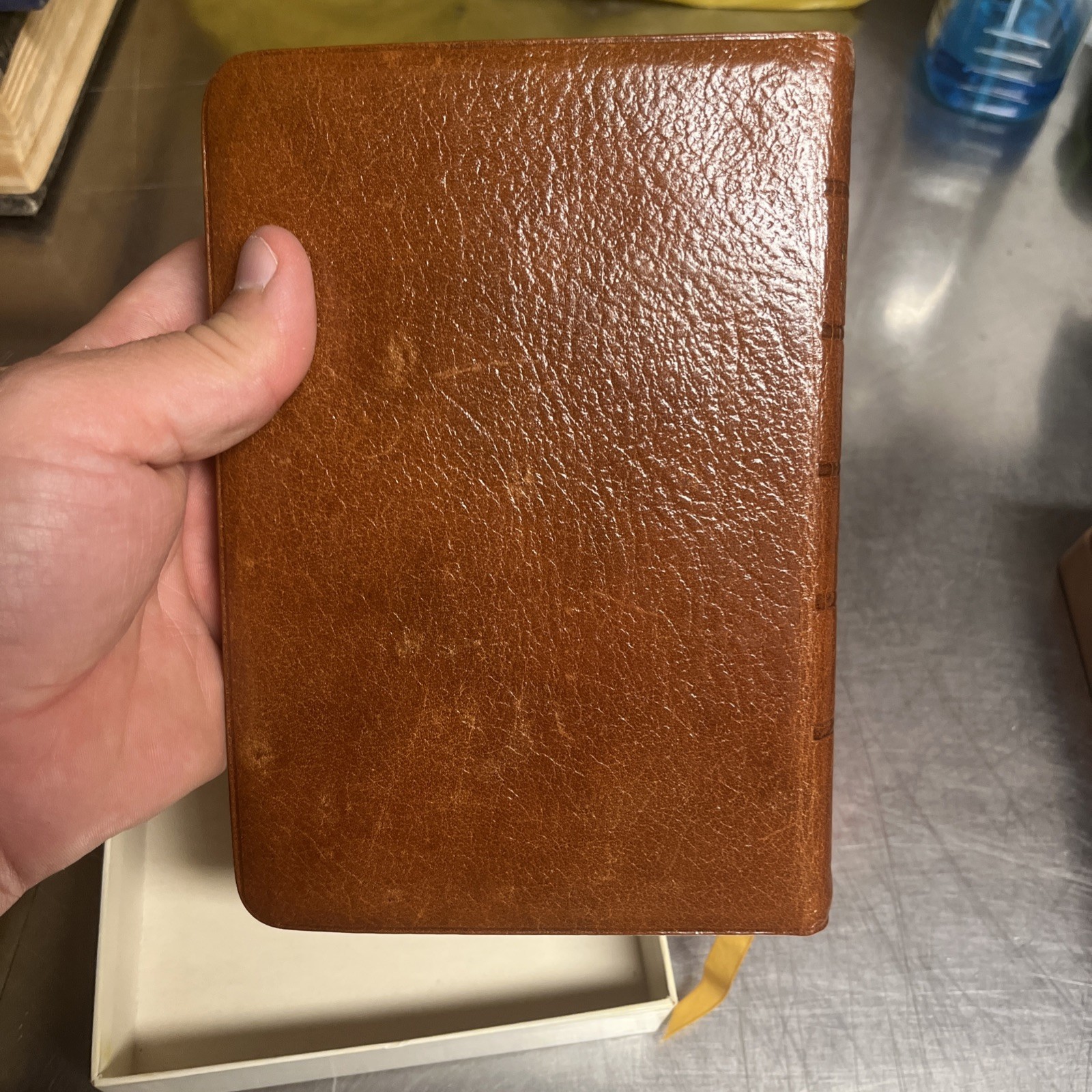 Cambridge Bible KJV Cameo Red Letter 23k Gold Edges 78xrl Saddle Brown