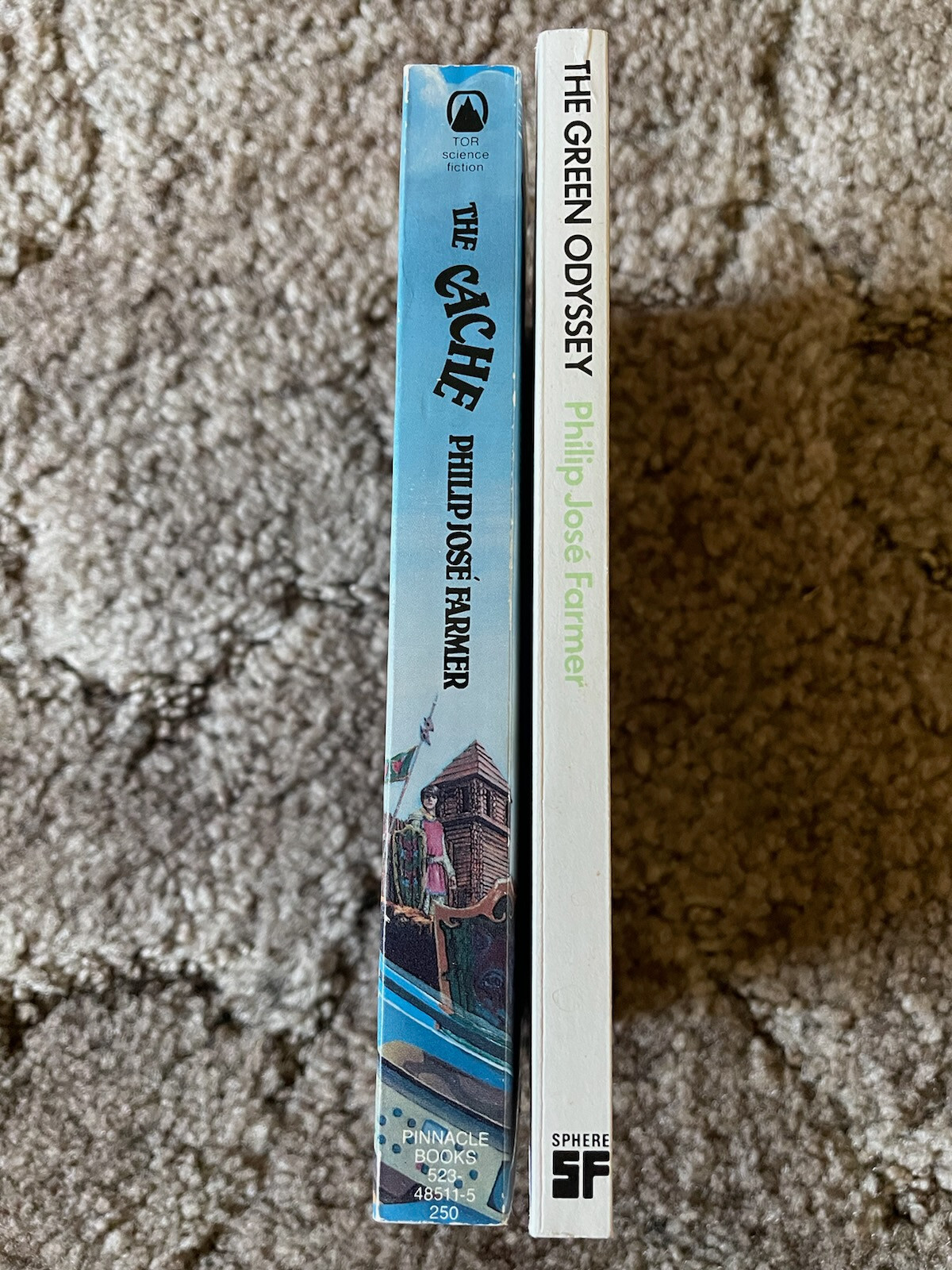 THE CACHE (Tor, 1981) + THE GREEN ODYSSEY (Sphere, UK, 1983) Philip Jose Farmer