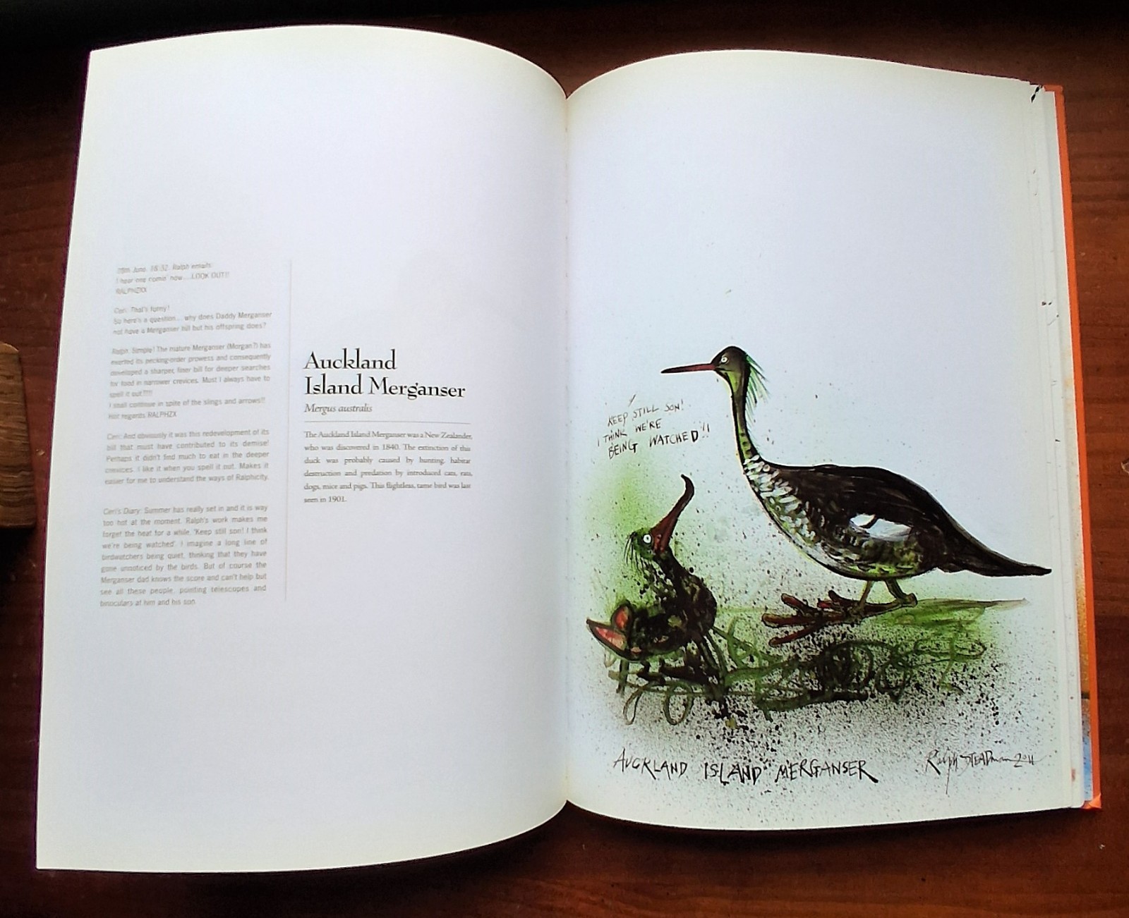 EXTINCT BOIDS Birds Ralph Steadman & Ceri Levy 2012 Hardcover Dustjacket Dodo