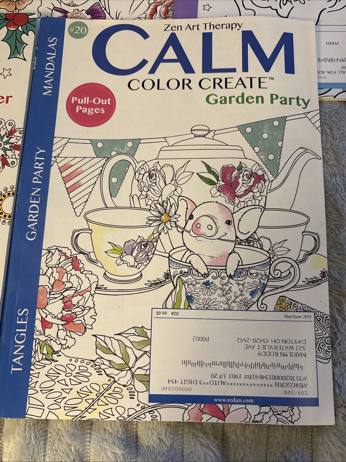Zen Art Therapy Lot Of 5 Calm Color Create Coloring Books New Unused Mandalas