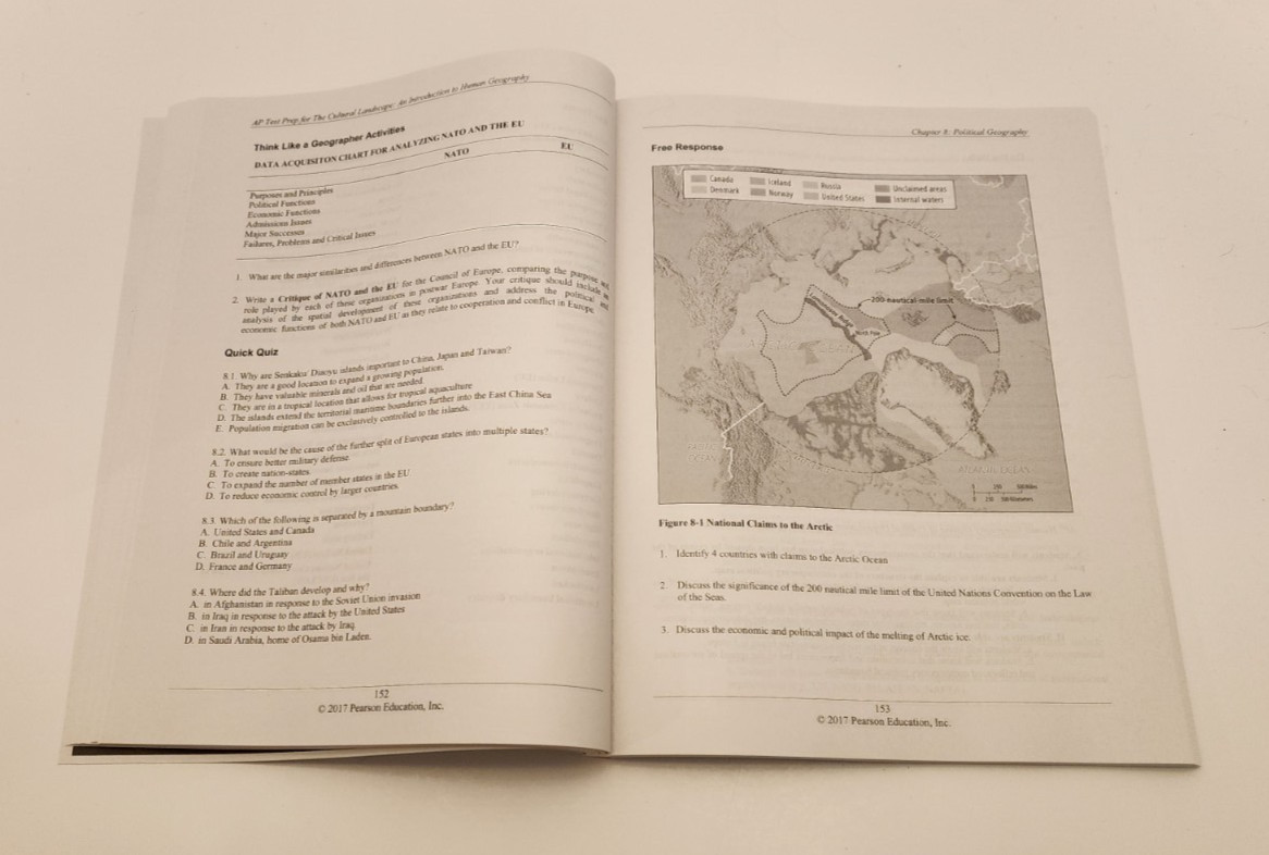 PEARSON EDUCATION TEST PREP SERIES: AP HUMAN GEOGRAPHY PB- LIKE NEW