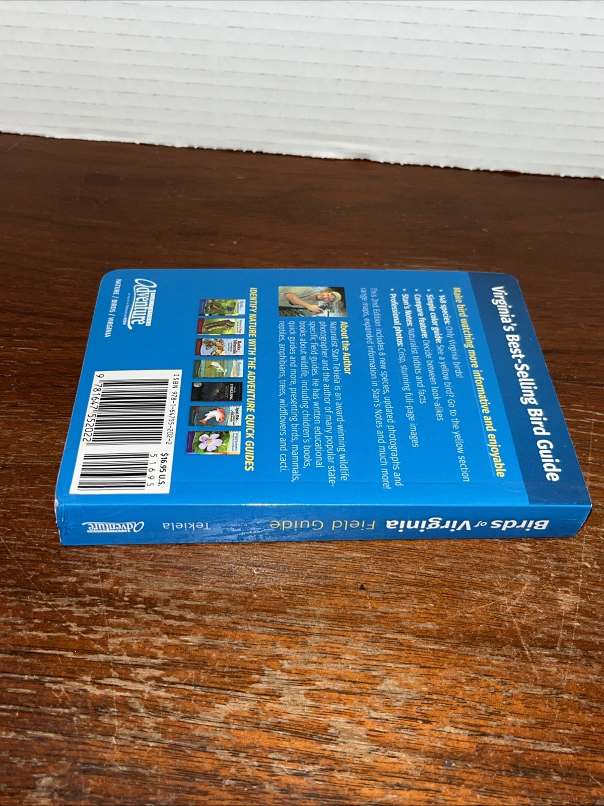 Birds of Virginia Field Guide (Identification) Stan Tekiela – New – Spine Wear