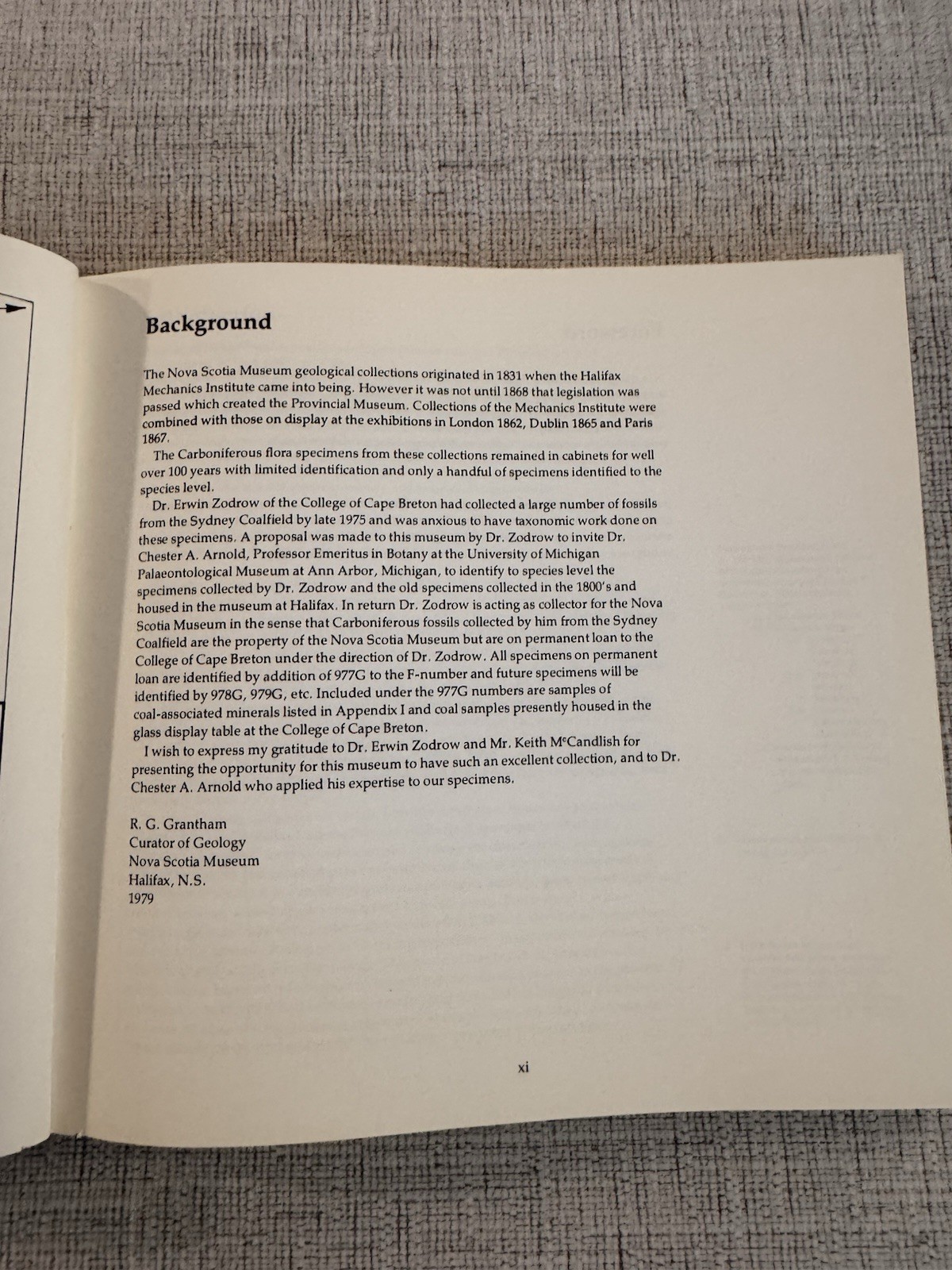 Upper Carboniferous Fossil Flora Nova Scotia Paleobotany Museum Monograph 1980