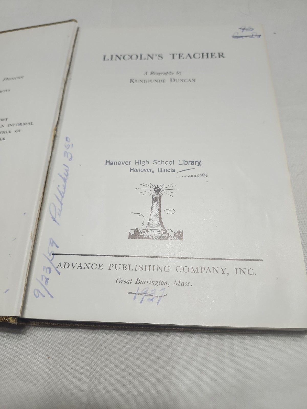 Lincoln’s teacher;: A biography 1st Edition