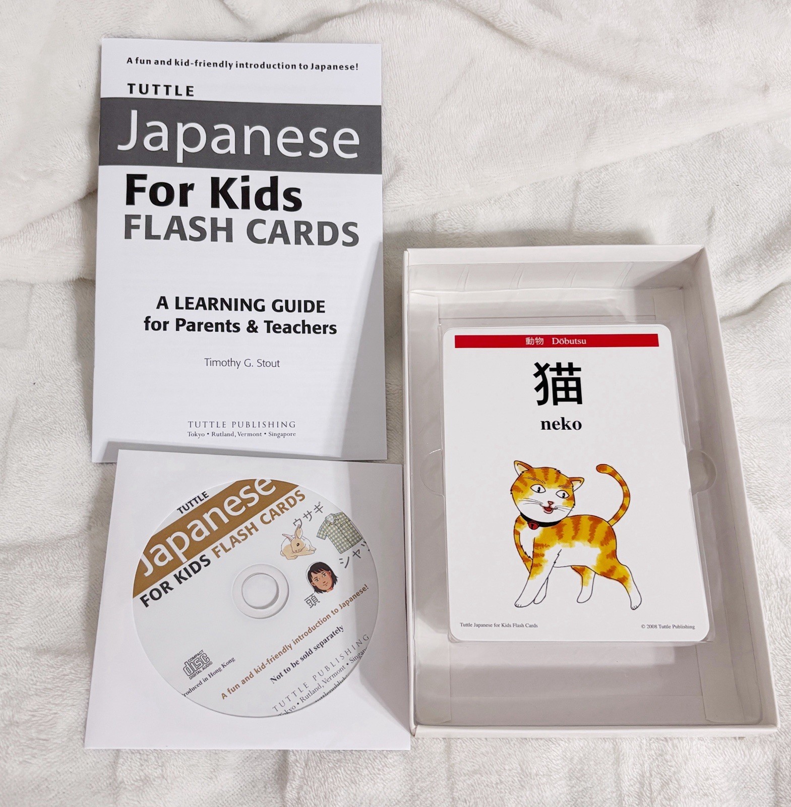 Tuttle Publishing, Japanese for Kids Flash Cards and Audio CD, Timothy G. Stout