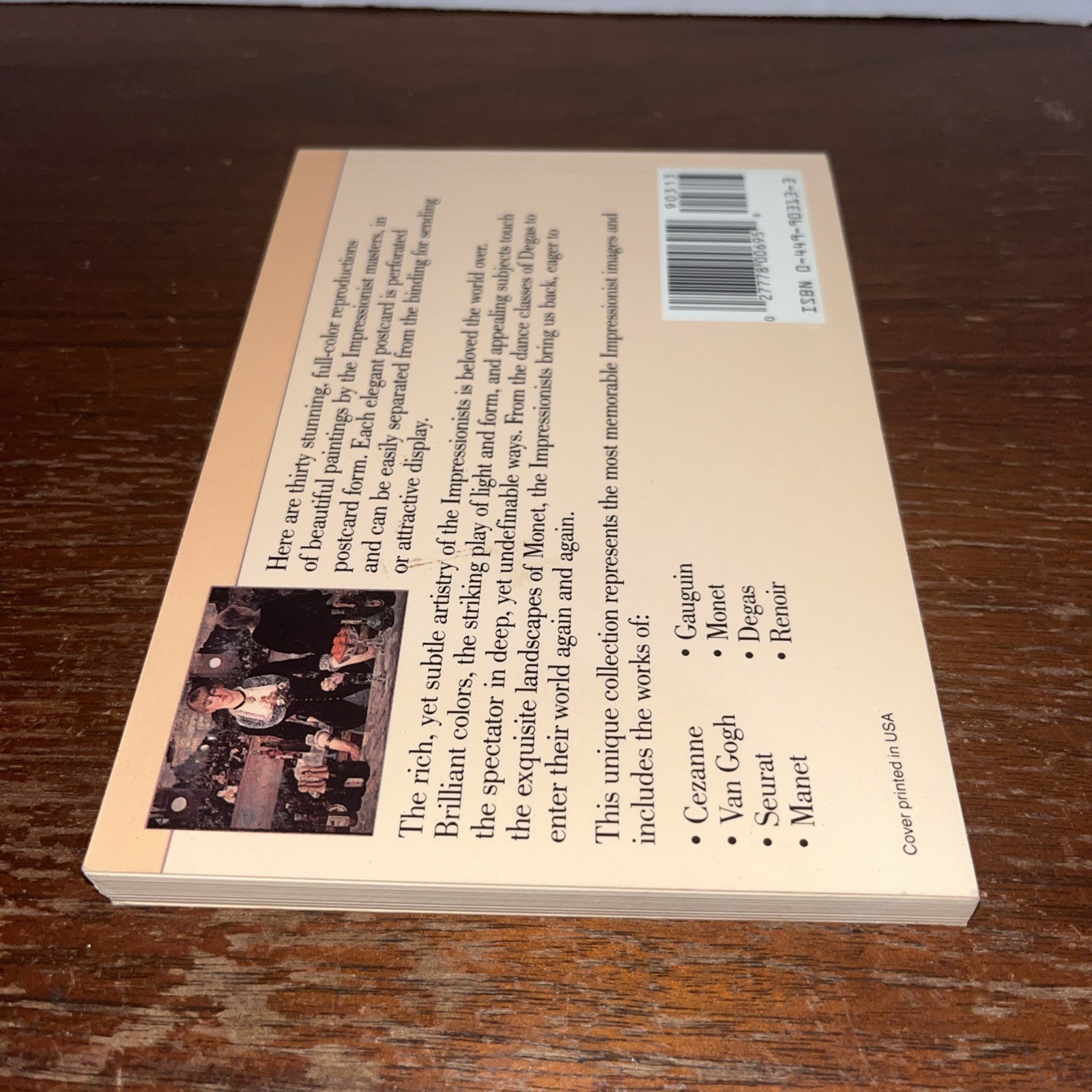 POSTCARD BOOKS: THE IMPRESSIONISTS By Pavilion Books 1988 – Good Shape