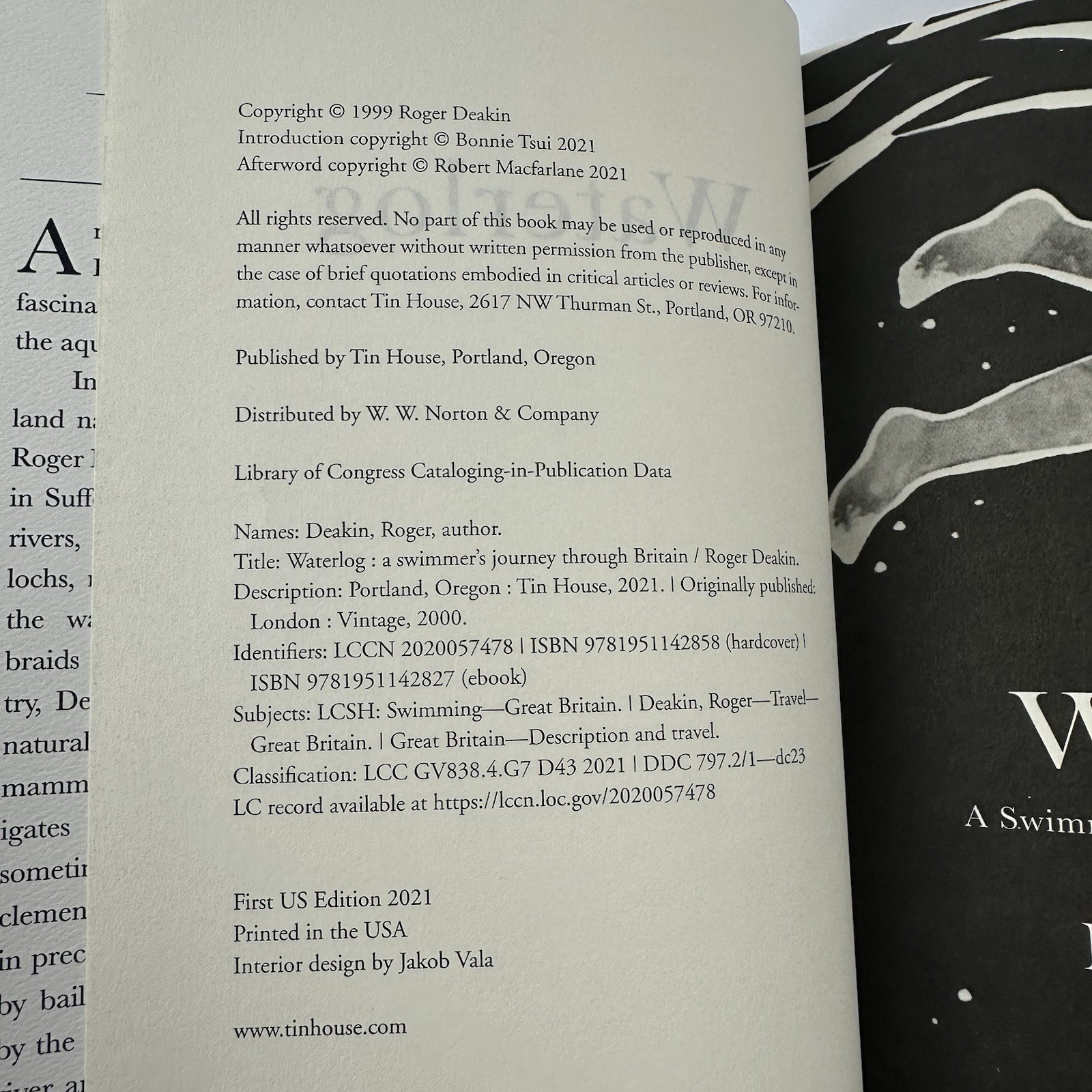 Waterlog: A Swimmer’s Journey Through Britain 1st US Edition by Roger Deakin