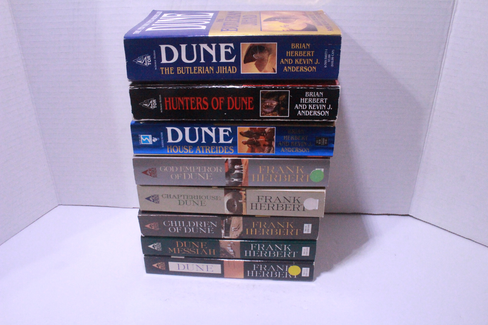 Dune Lot of 8 Frank Herbert Ace PB Books – Messiah Children God Hunters Atreides