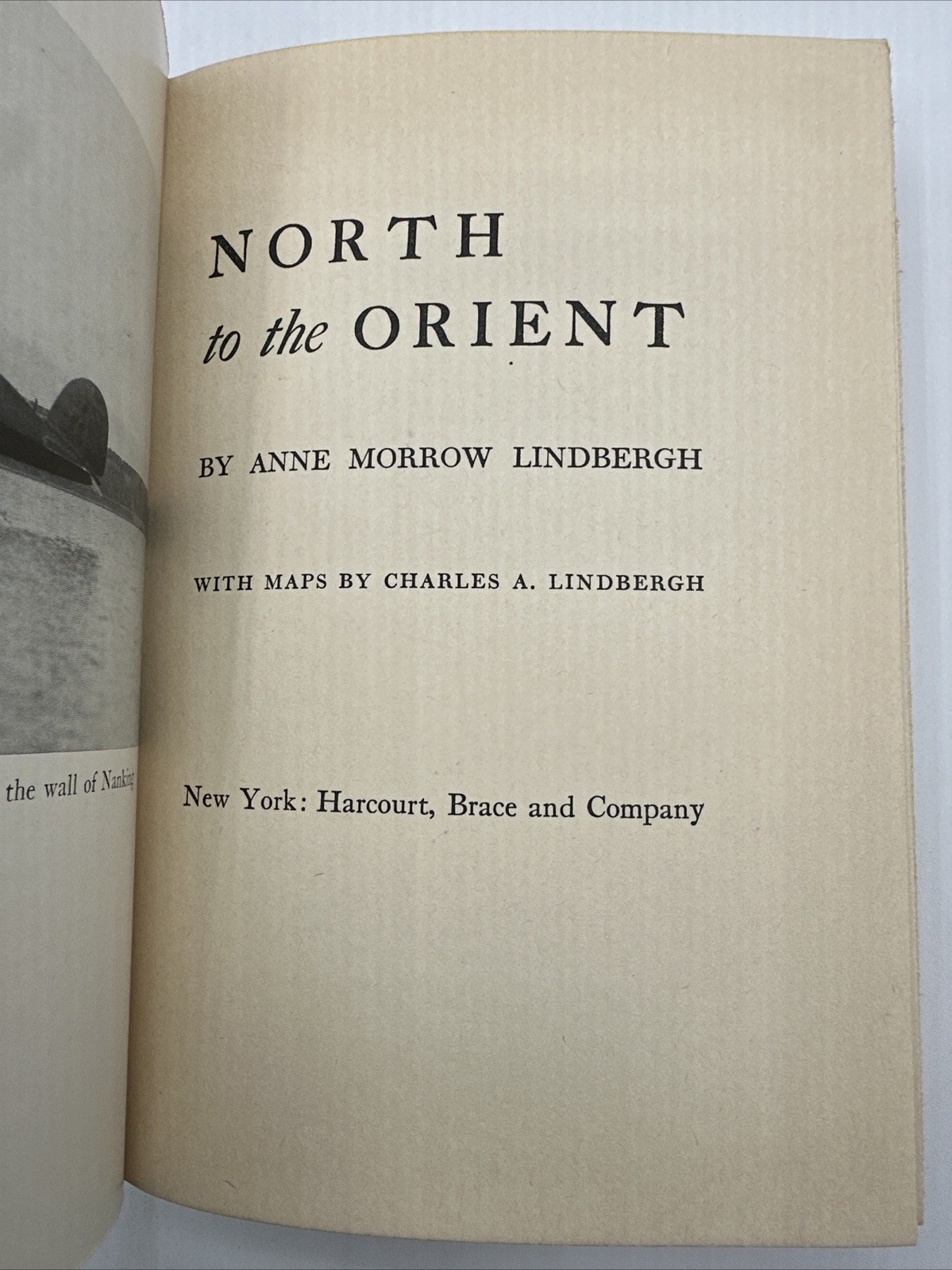 North To The Orient 1937 Anne Morrow Lindbergh Hardcover 255 Pages Maps