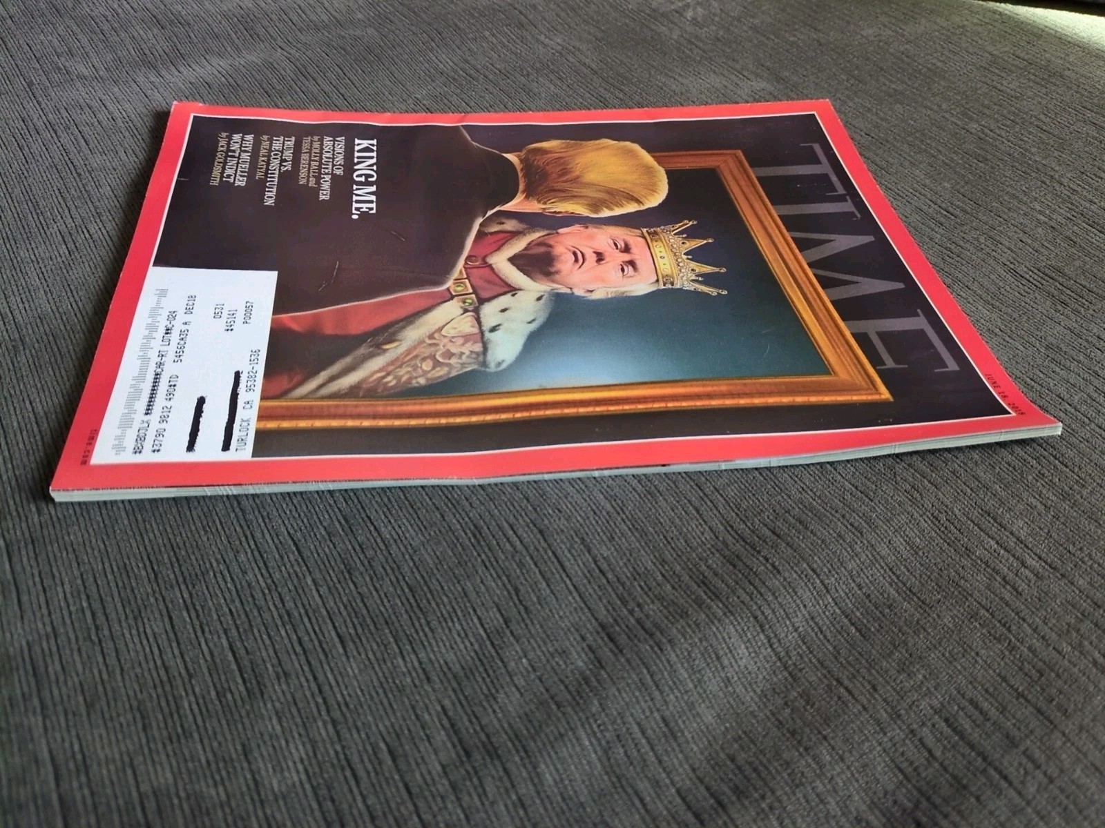 TIME MAGAZINE: June 18, 2018, President Donald Trump King Me