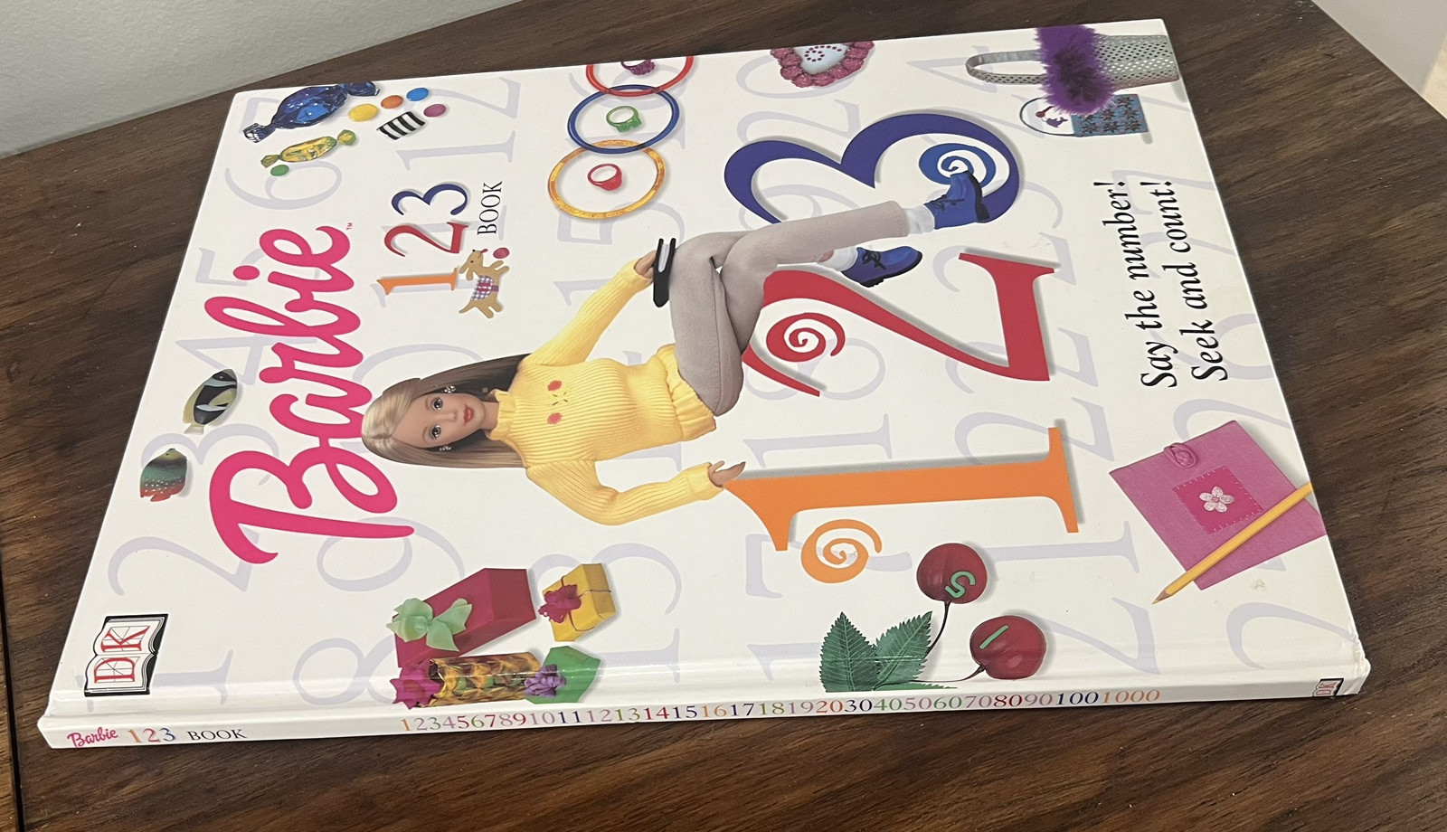 Barbie 123 Book Hardcover Printed In Italy A Dorling Kindersley Book Vintage