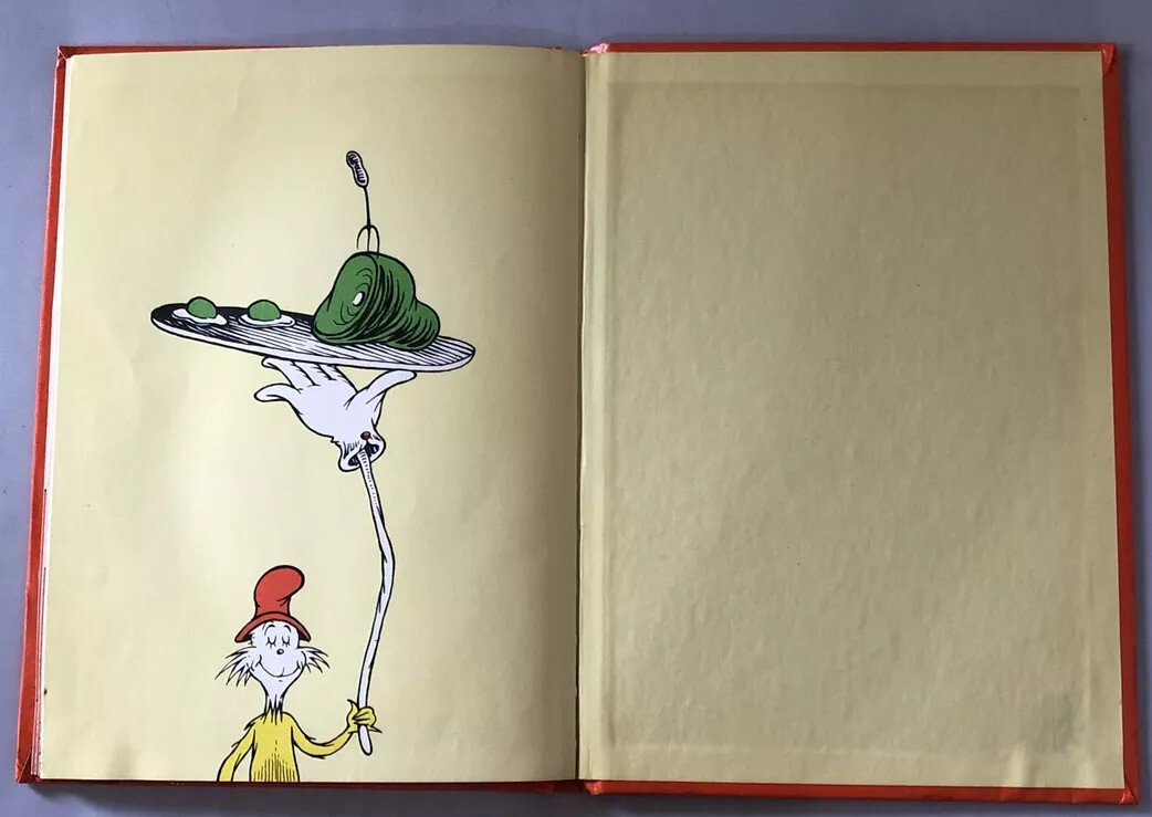 Vintage Beginner Books; Green Eggs and Ham by Seuss 1960, Hardcover
