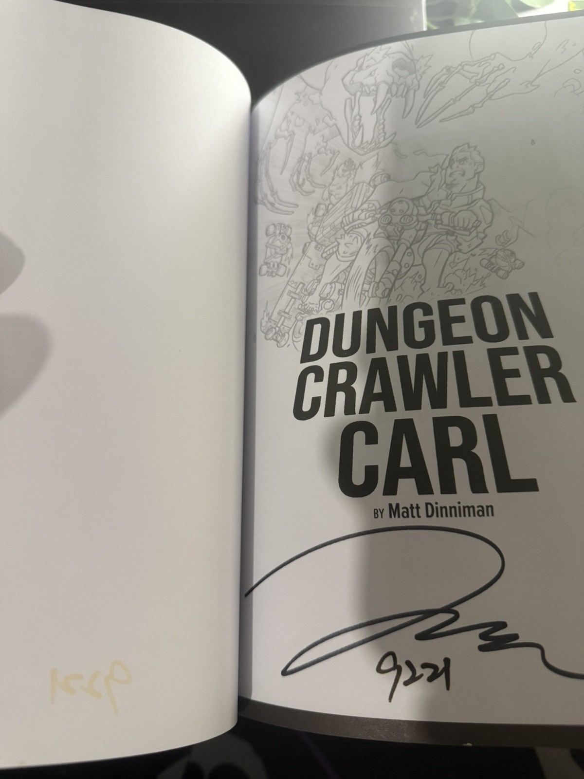 Dungeon Crawler Carl Kickstarter Signed Limited Edition Matt Dinniman