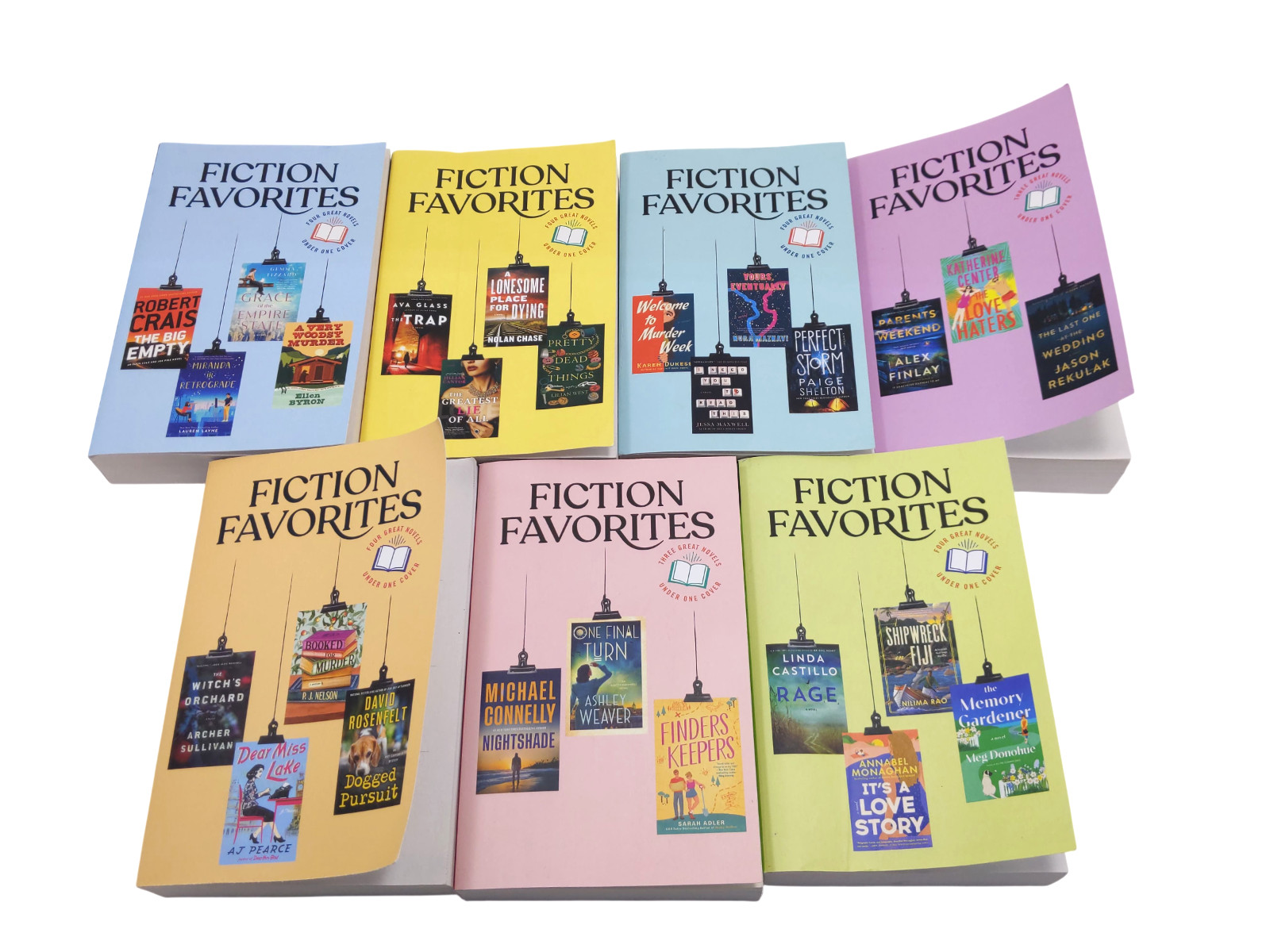Lot of 7 Reader’s Digest Fiction Favorites Volume 406- 412 (2025&2026) Paperback
