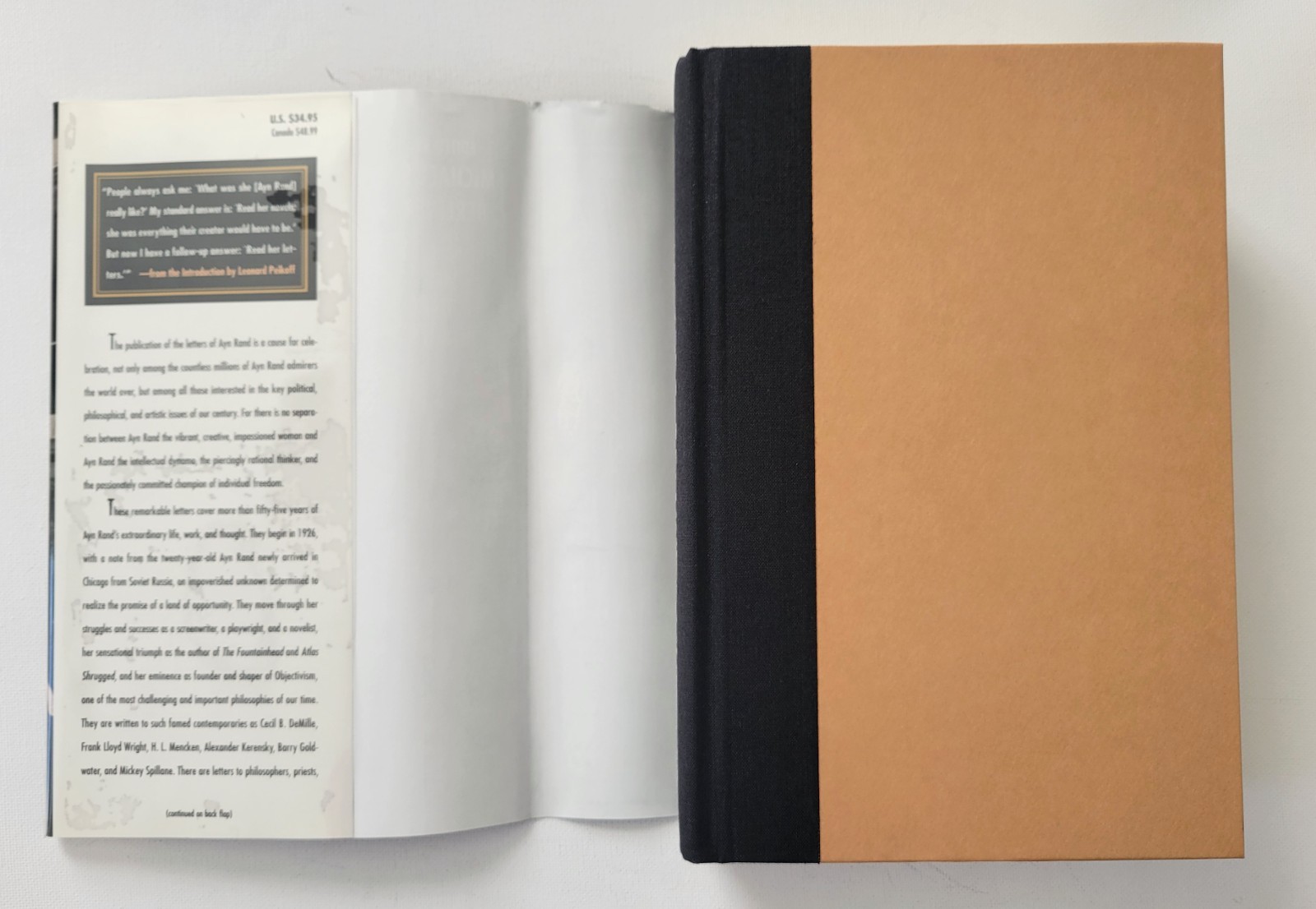 Letters of Ayn Rand Limited Ed HC Signed w Repro Letter, Number 134 of 225