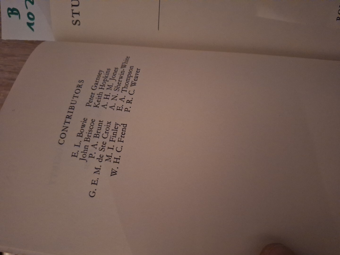 Studies in Ancient Society (Past & Present S.) Finley, M. I.: