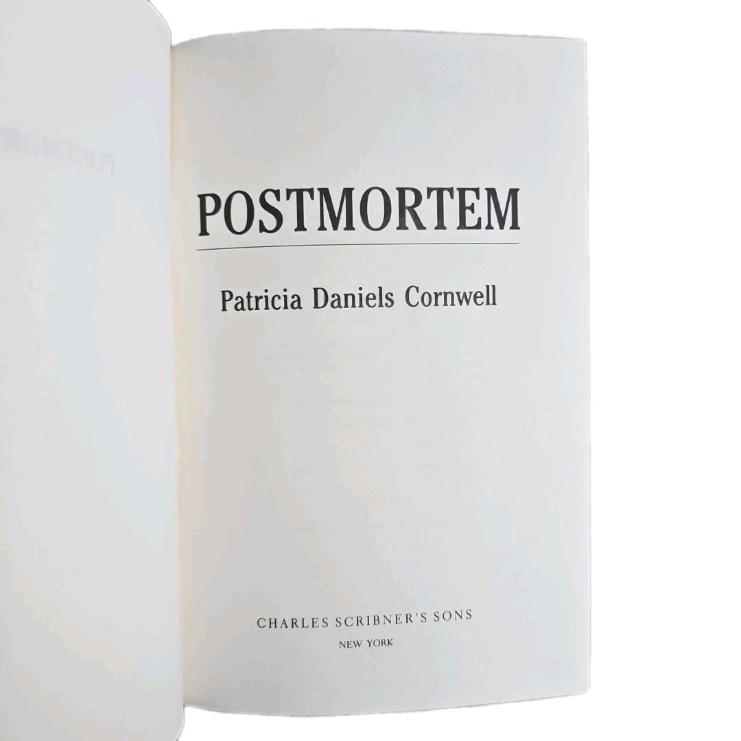 Postmortem by Patricia Daniels Cornwell First Ed Dr. Kay Scarpetta Debut HC/DJ