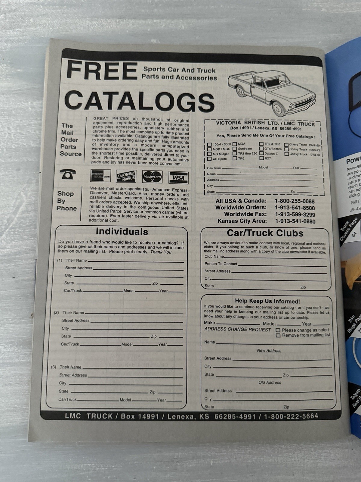LMC TRUCK Catalog 1960-72 Chevrolet Truck & Blazer Parts 1997 136 pages