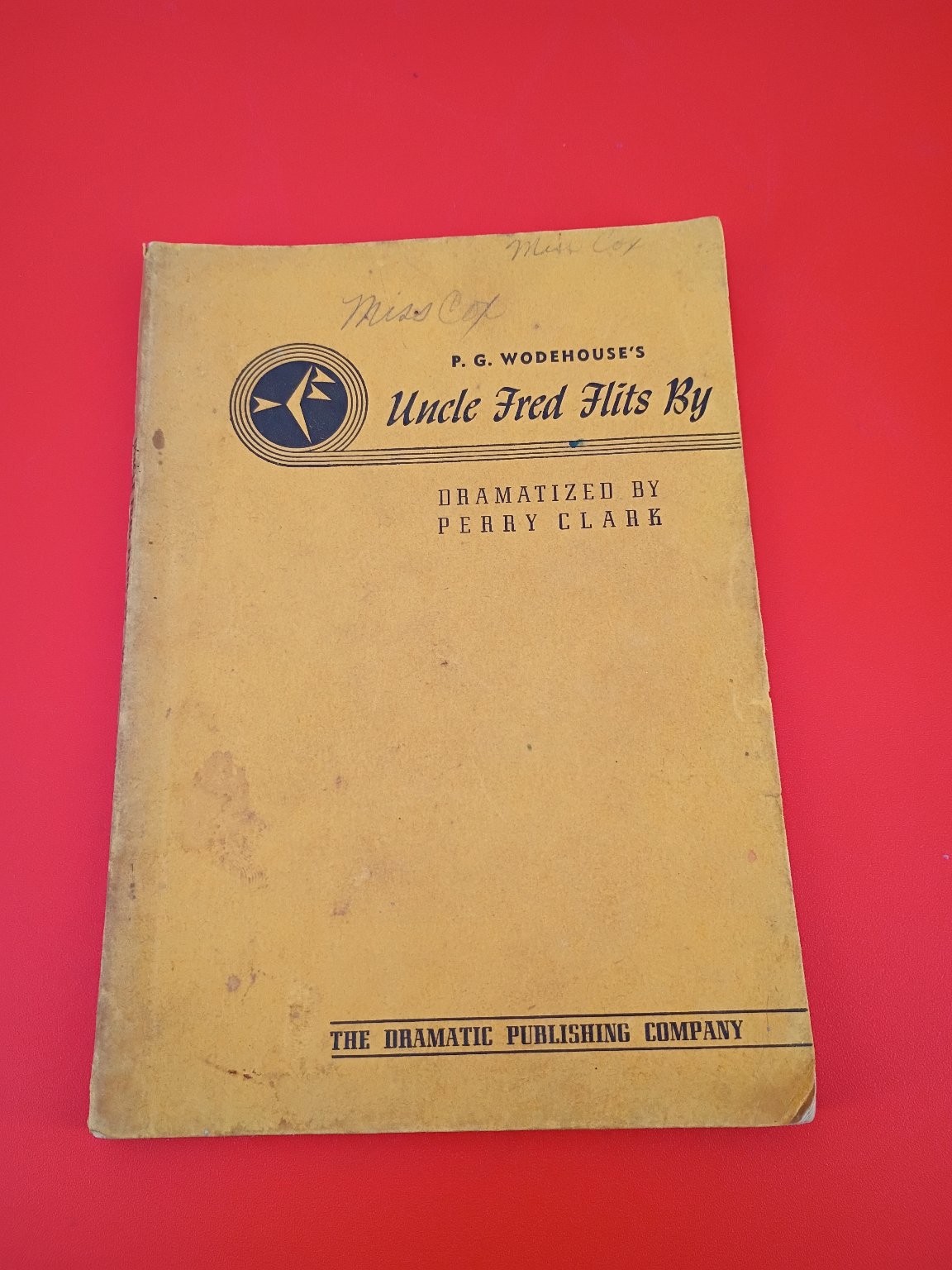 Uncle Fred Flits By P. G. Wodehouse 1949 Perry Clark Dramatized Play
